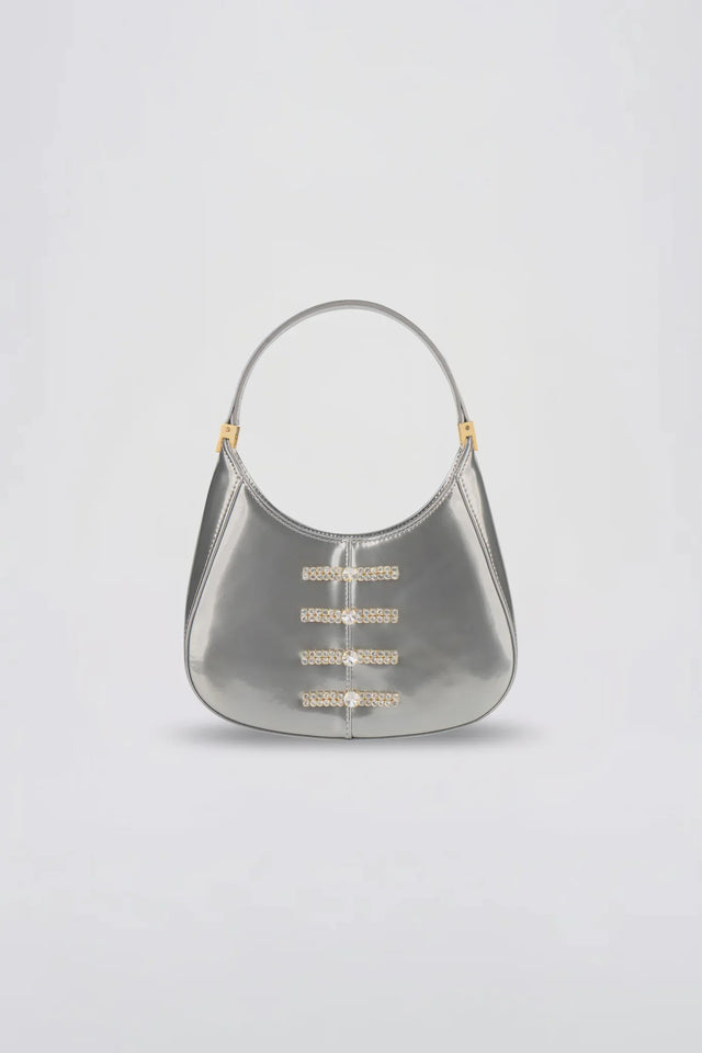 Mini Sau Patent Mini Bag - Charcoal
