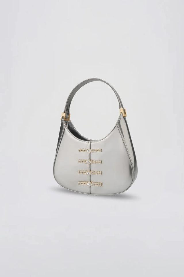 Mini Sau Patent Mini Bag - Charcoal
