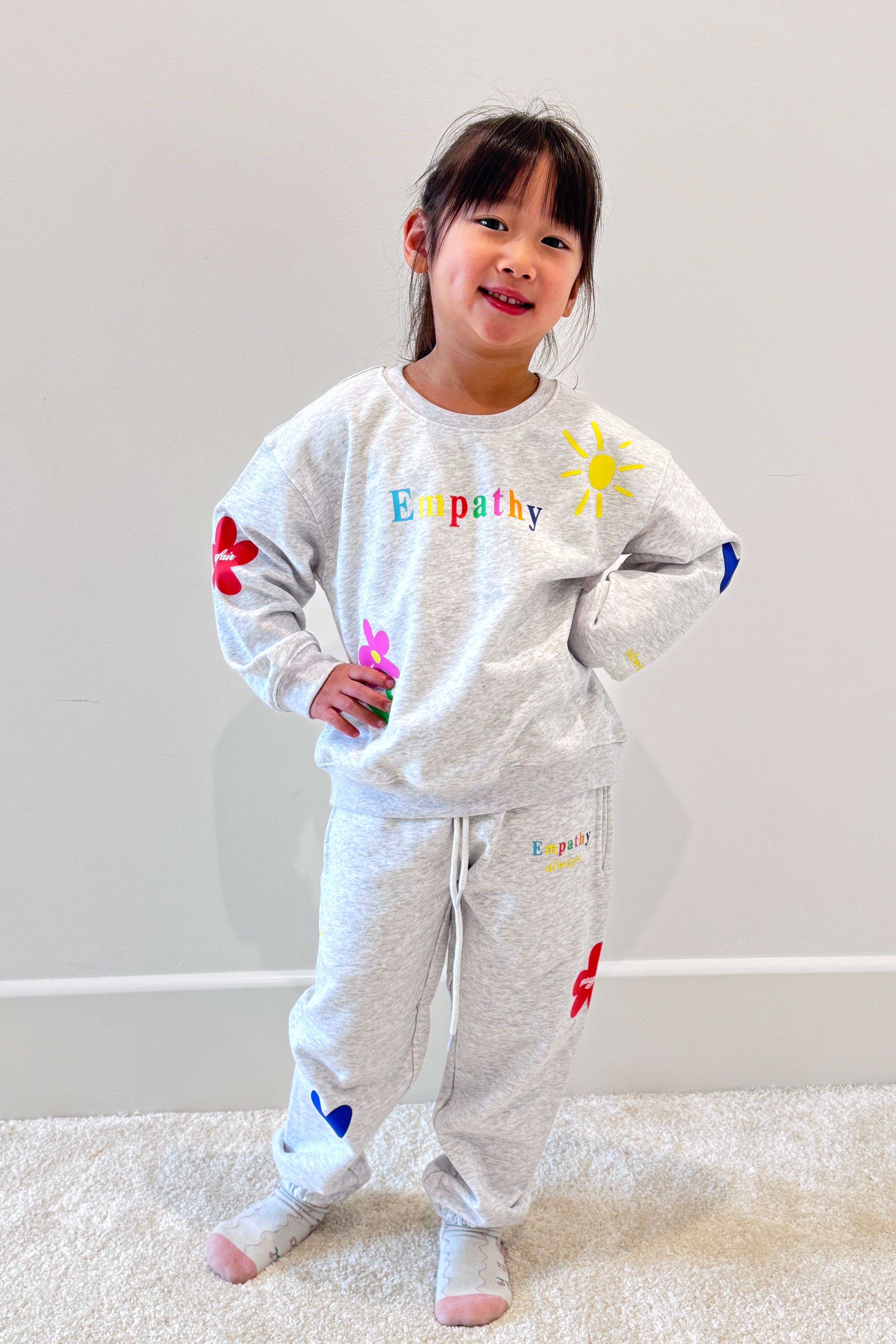 Empathy Always Mini Grey Crewneck