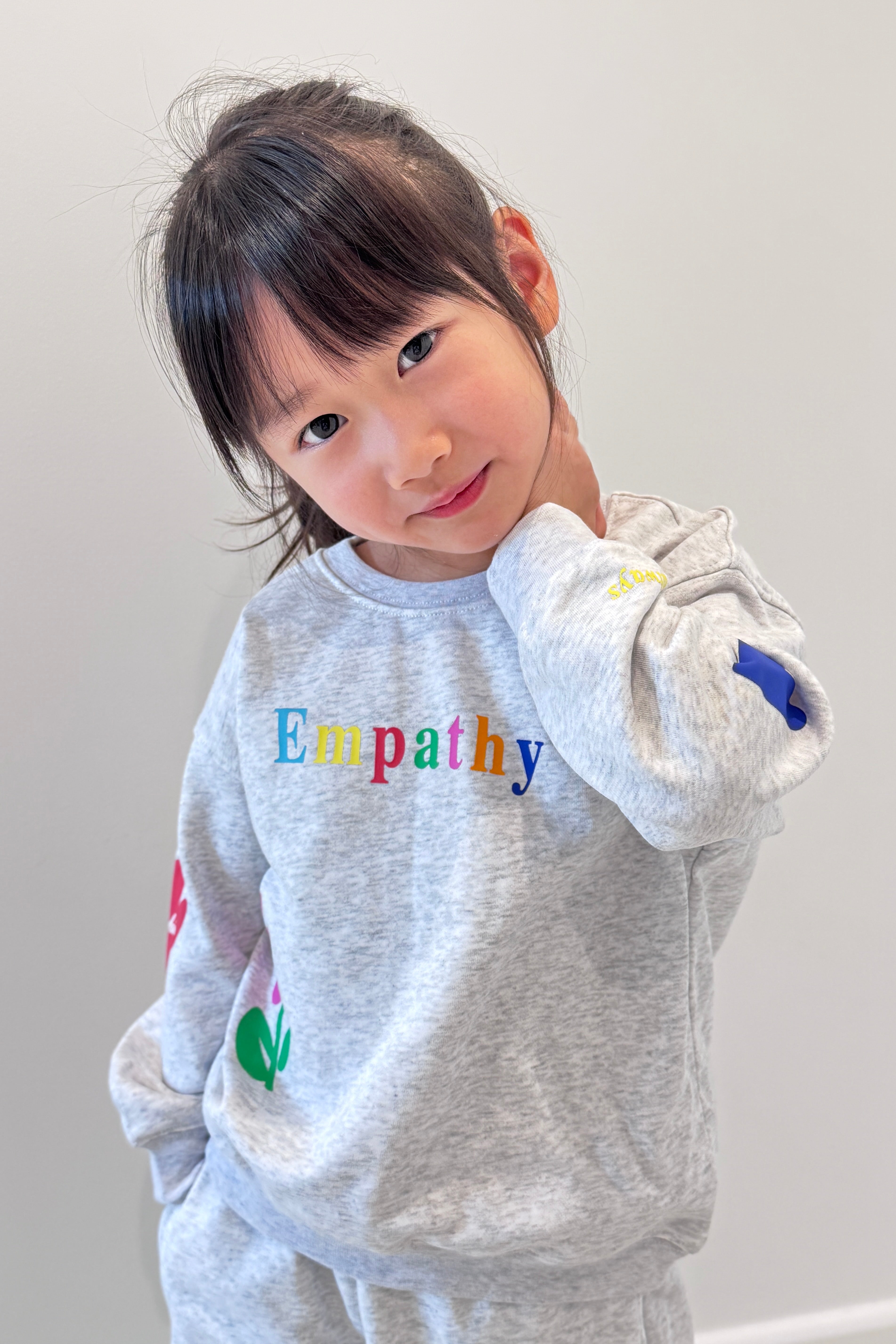 Empathy Always Mini Grey Crewneck