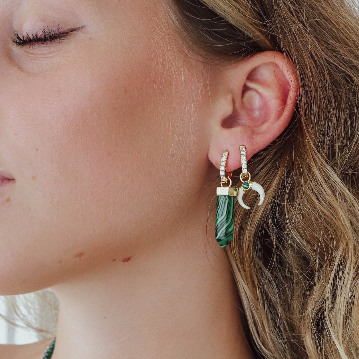 Good Luck Horn Earrings