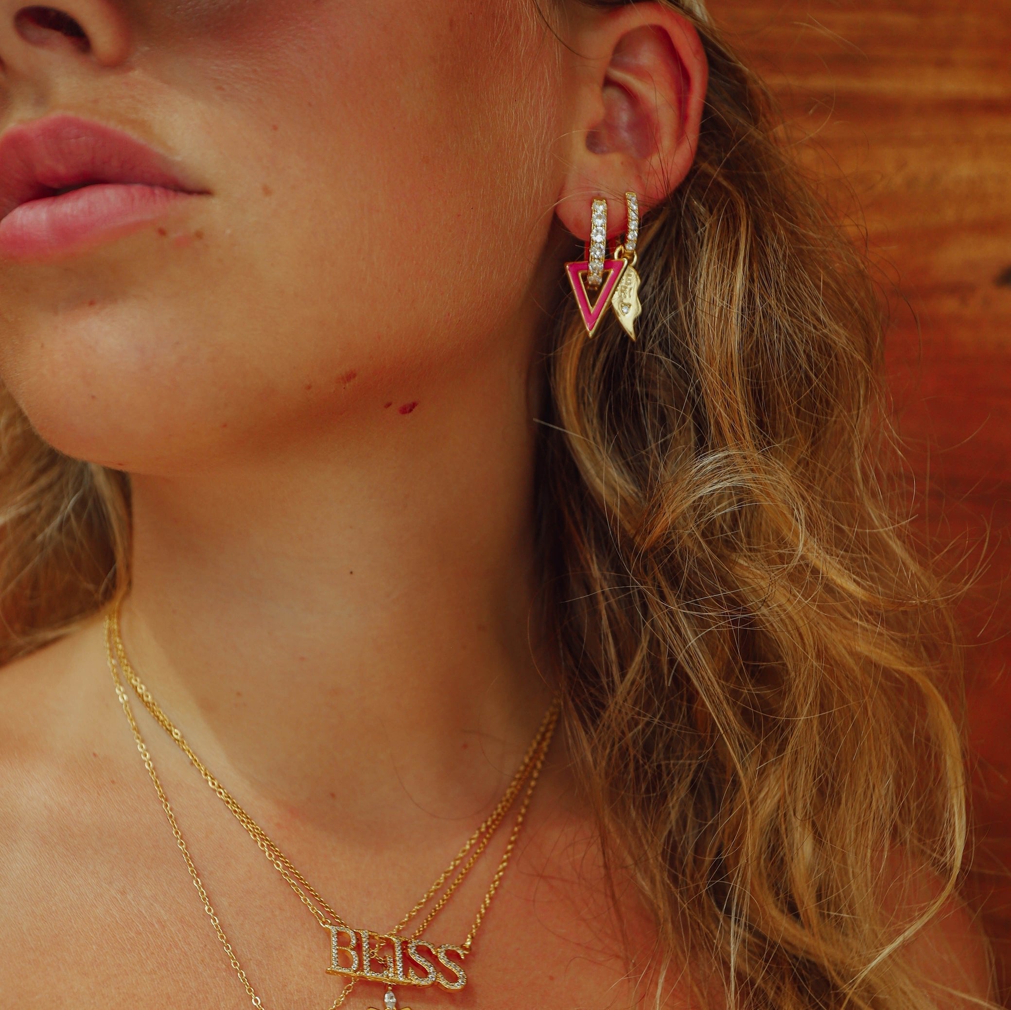 The Bermuda Earrings (Fuchsia)