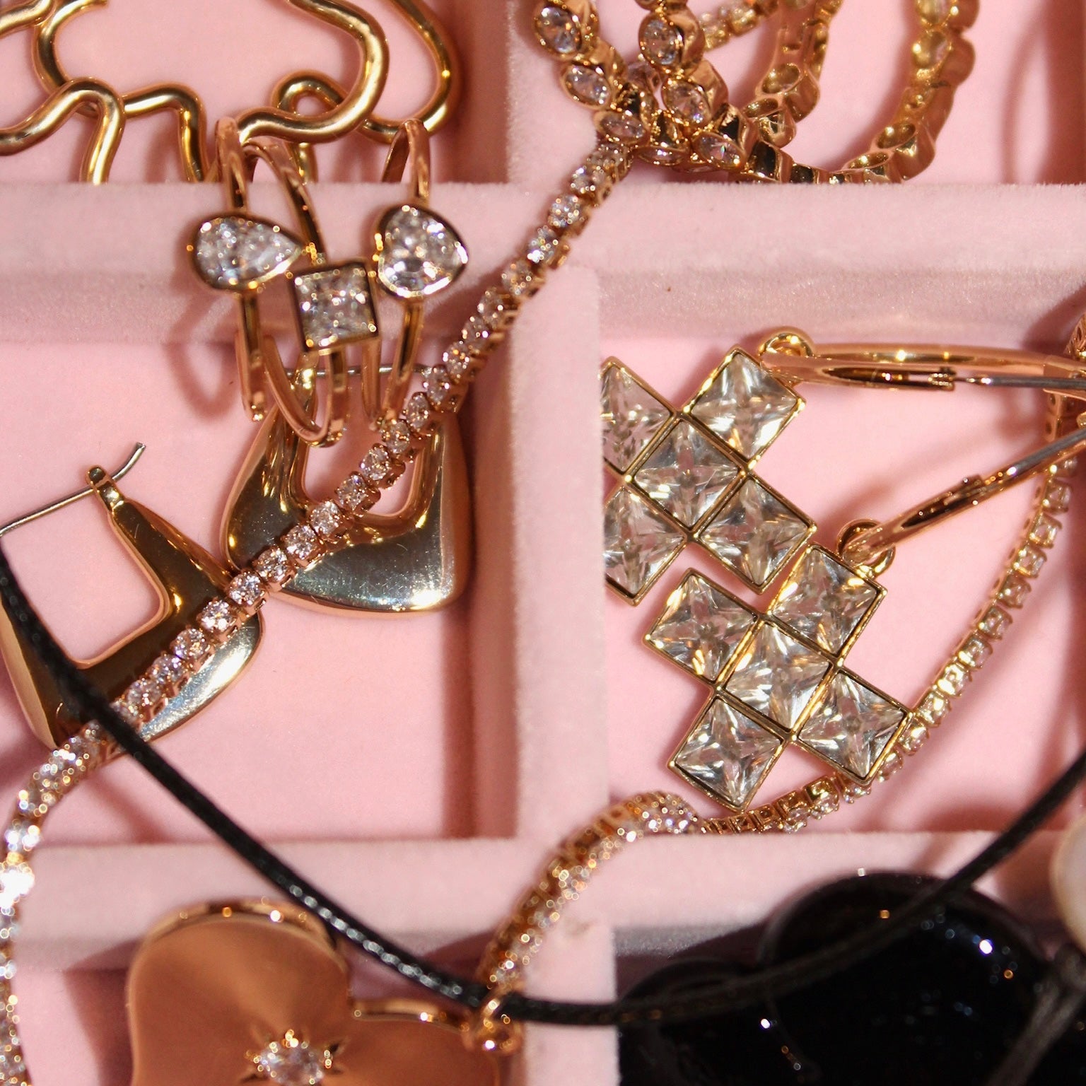 Venezia Crystal Hoops