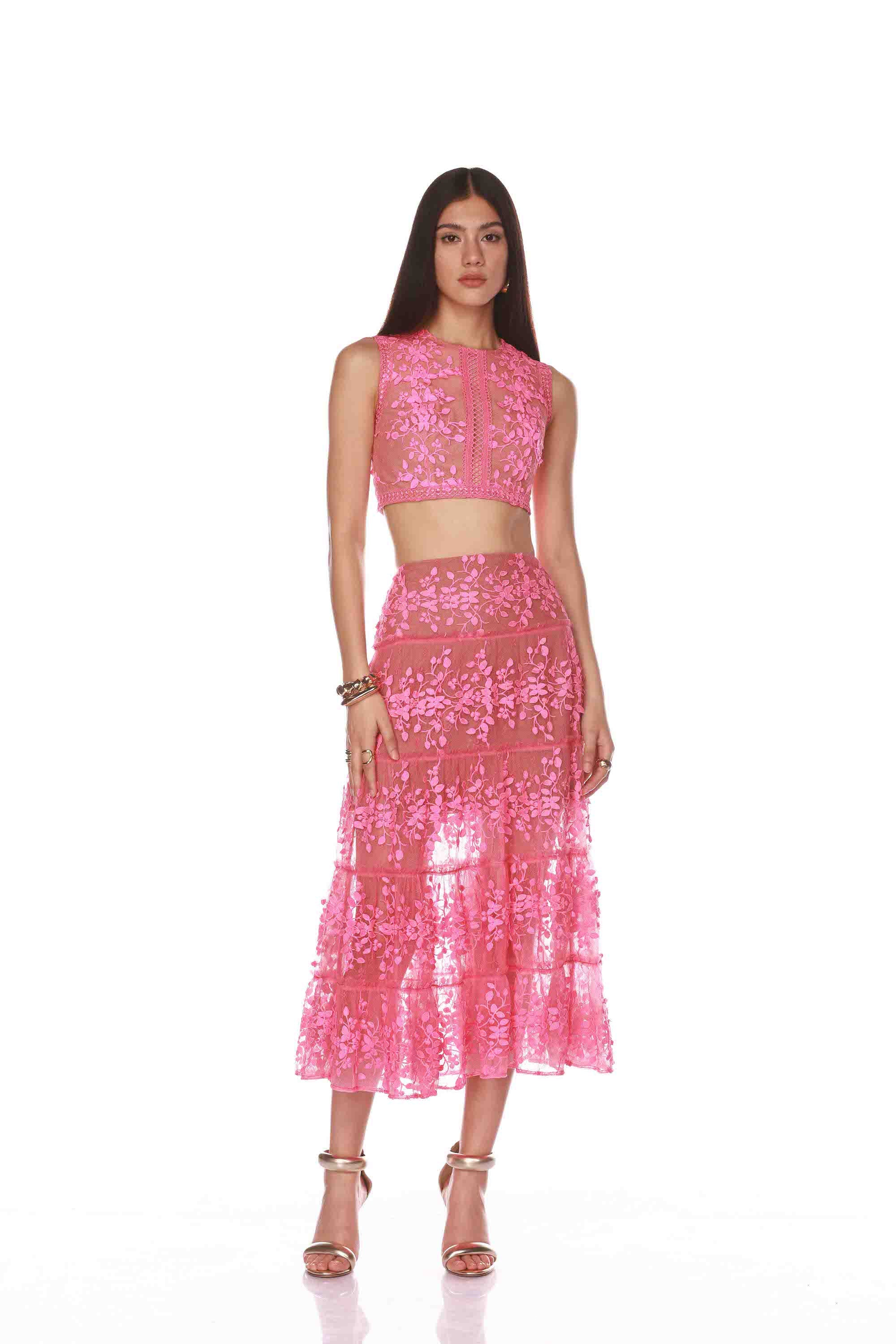 Megan Pink Two Piece Set