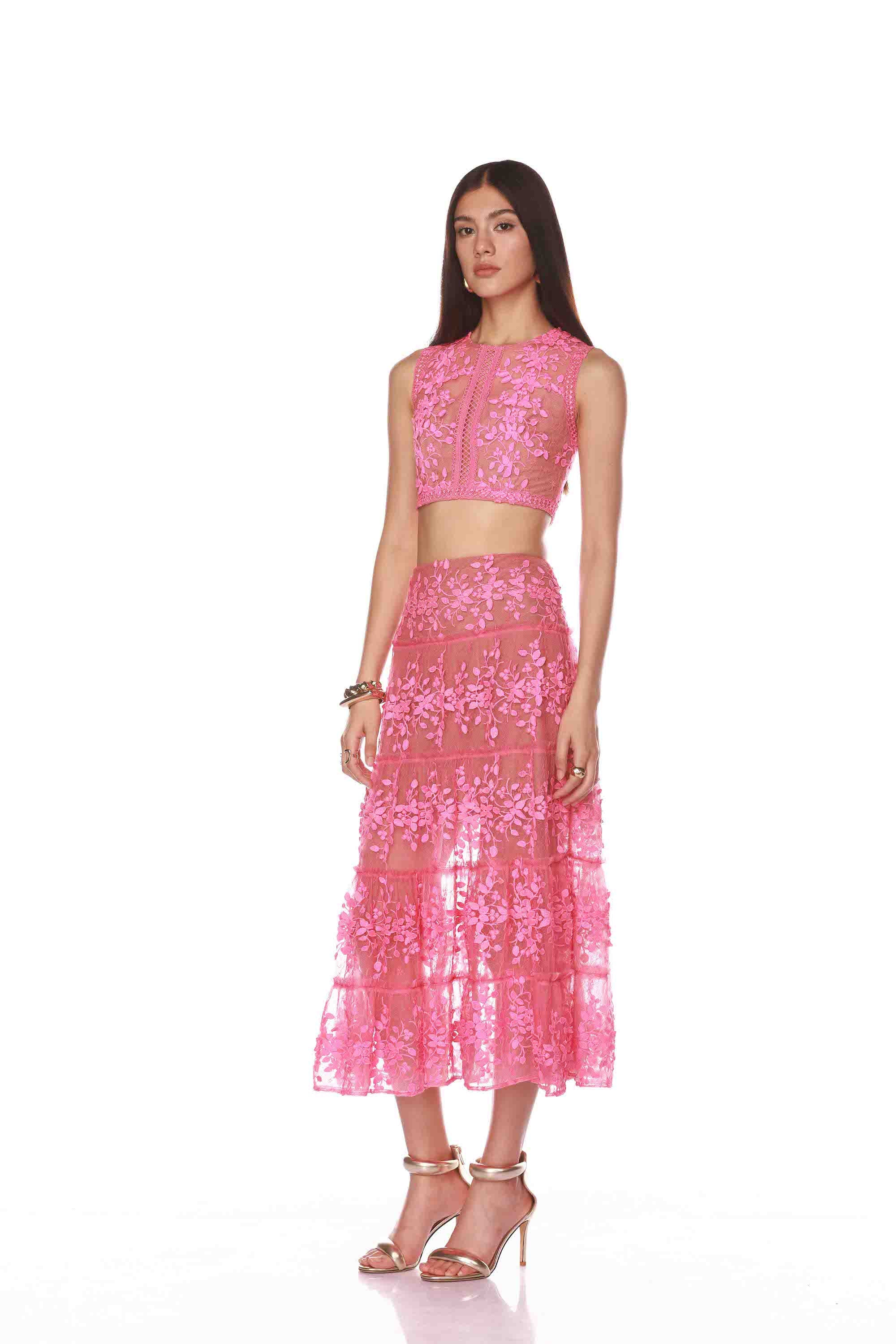 Megan Pink Two Piece Set