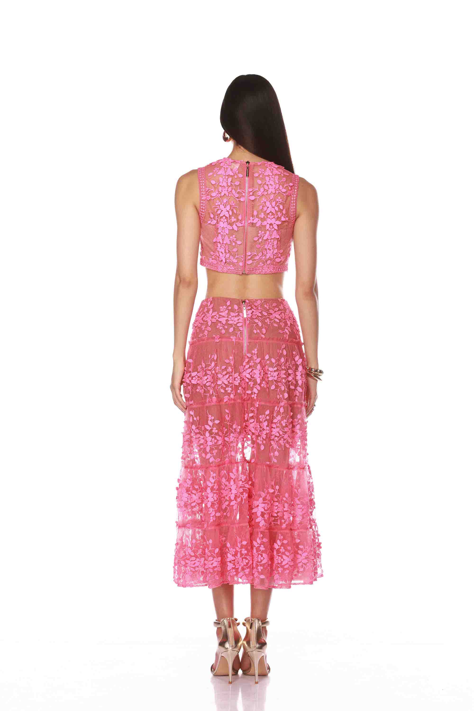 Megan Pink Two Piece Set