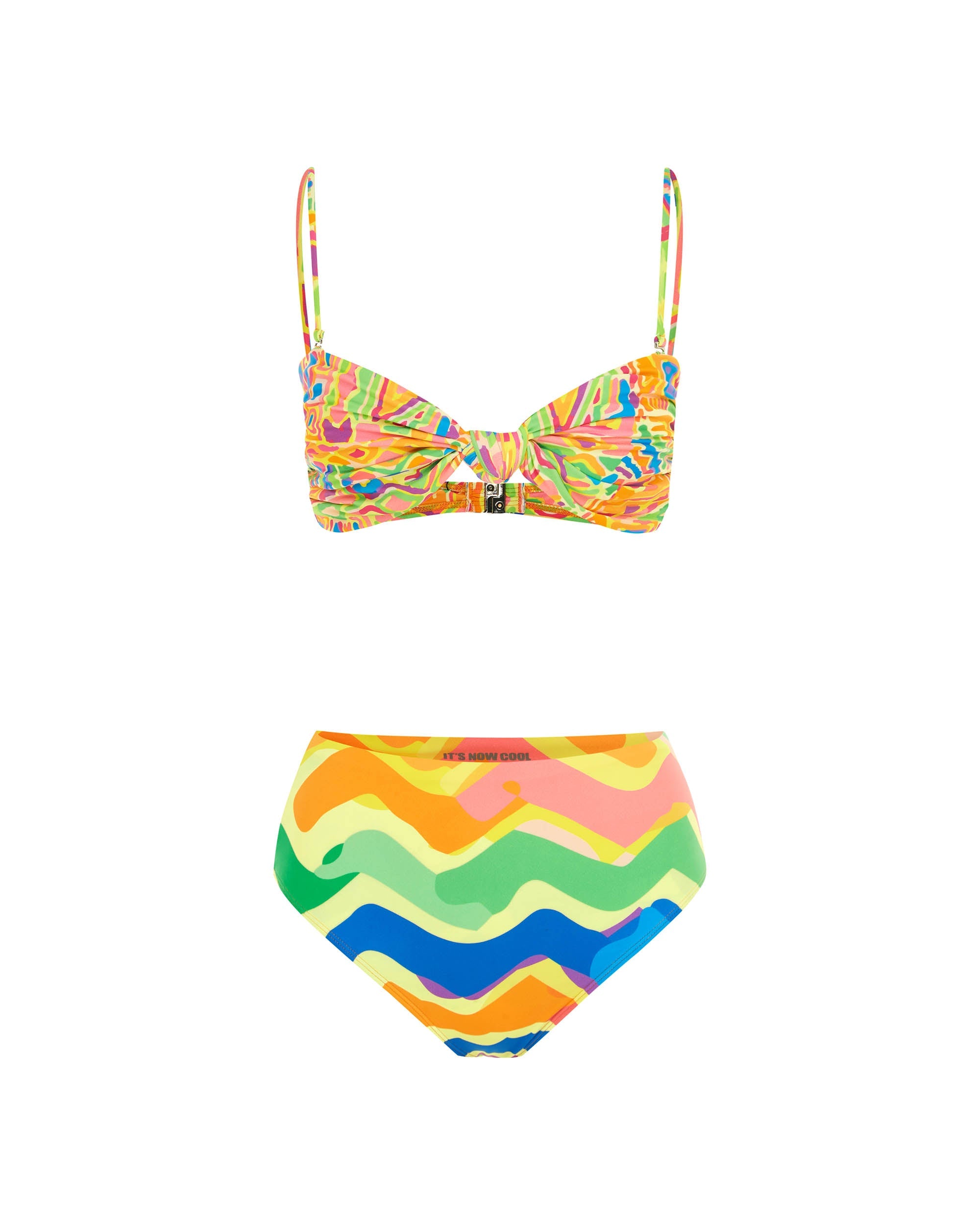 Studio image of the front of the Knot Bandeau - Coogee. 