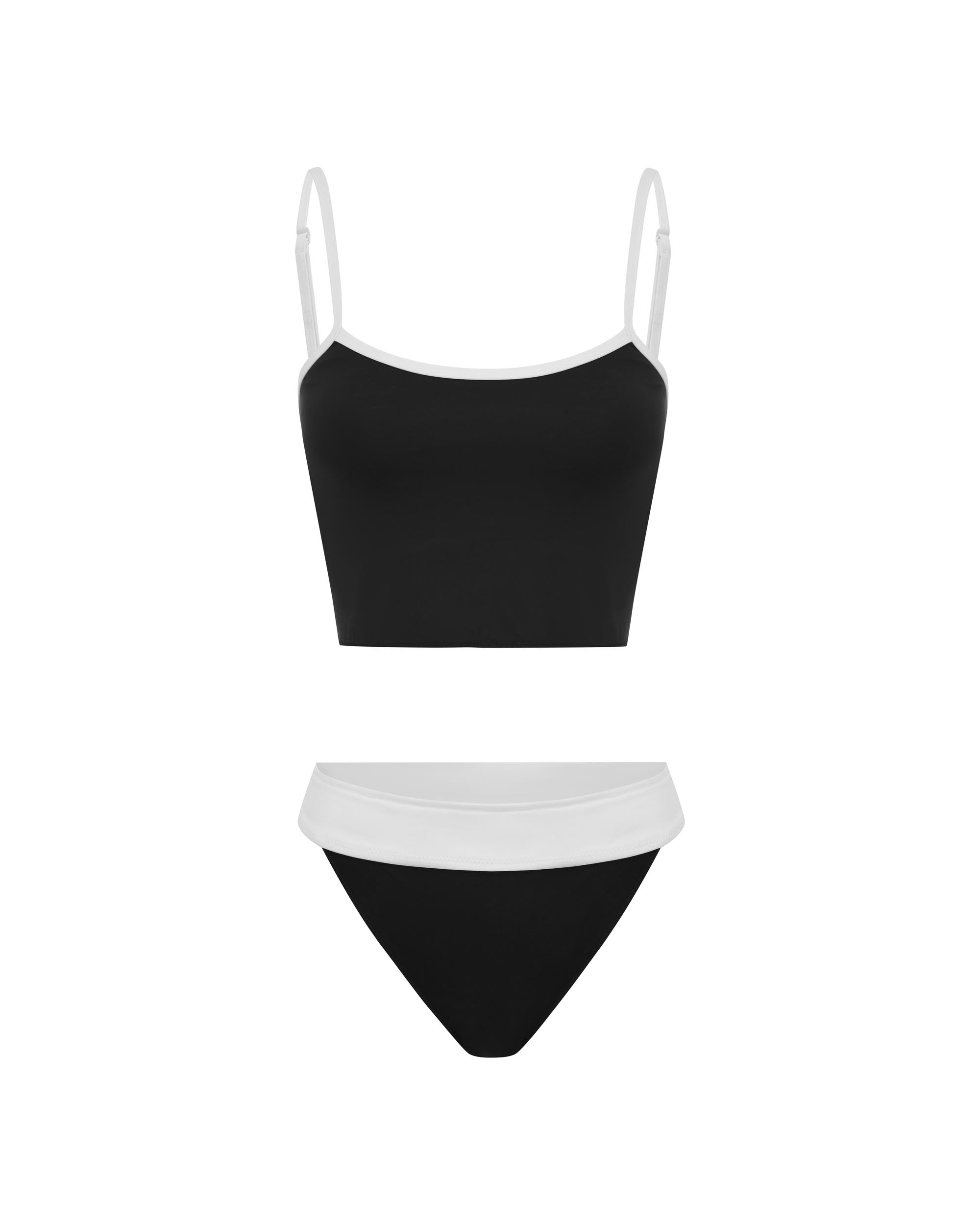 INC - Contour Bikini Pant | Black & White