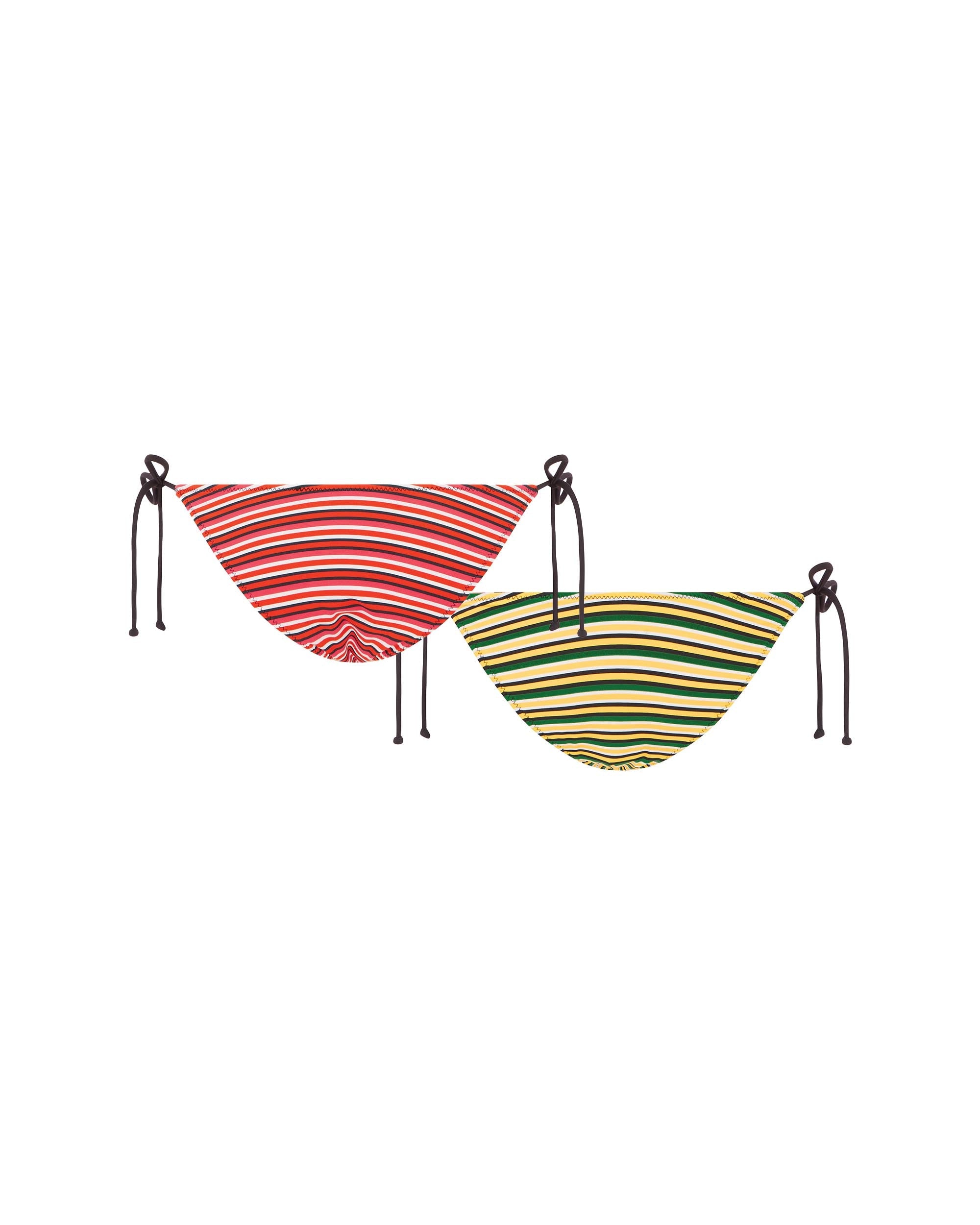 Studio image of the back of the Reverse Tie Pant in Stripe Twist.