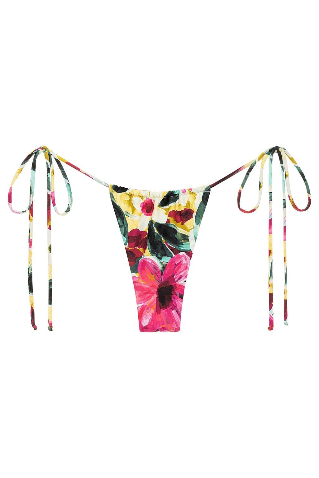 isla floral Brasil Tie-Up Bikini Bottom
