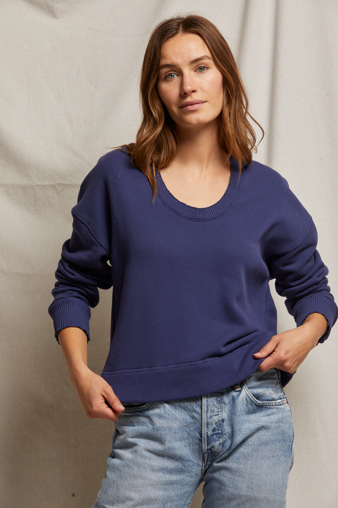 T59 - Janie - Fleece U Neck Sweatshirt