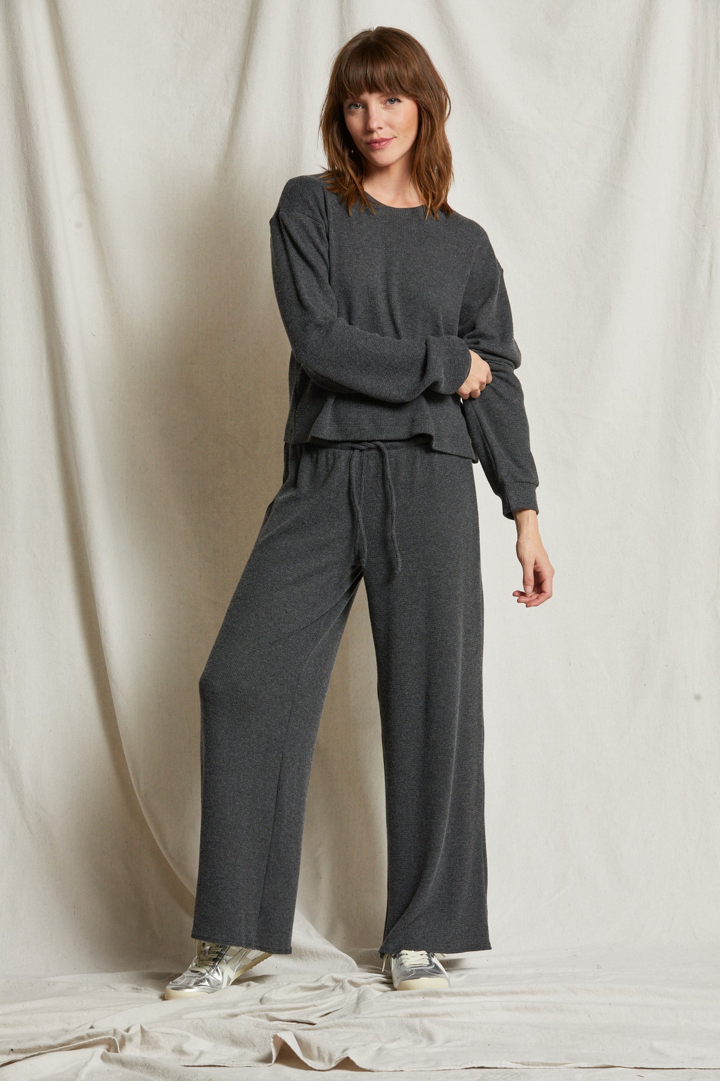 B73 - Clover - Brushed Thermal Wide Leg Pant