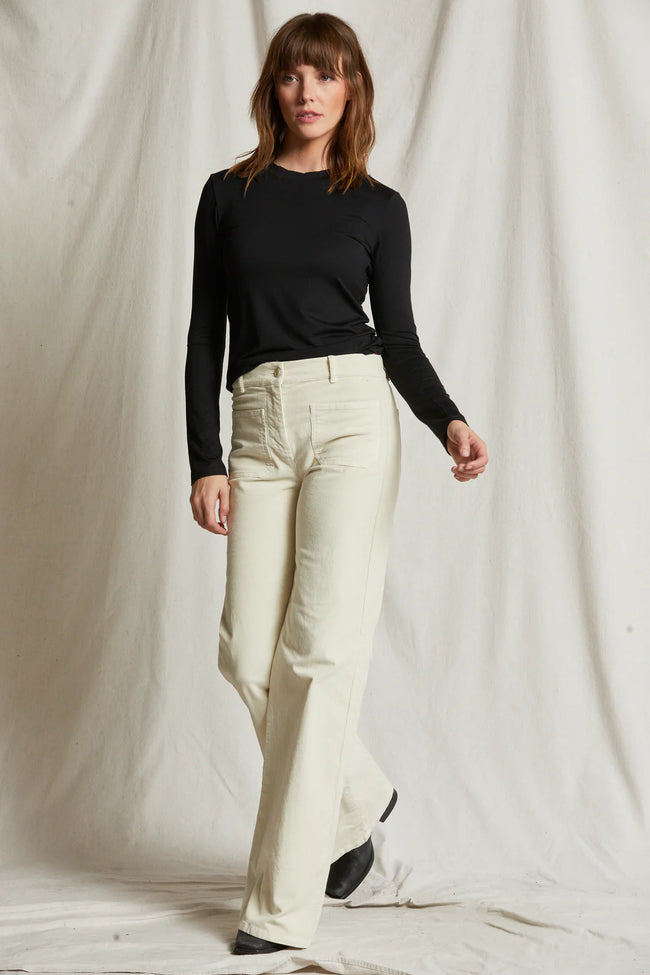 T193 - Dionne - 90's Jersey Long Sleeve Baby Tee