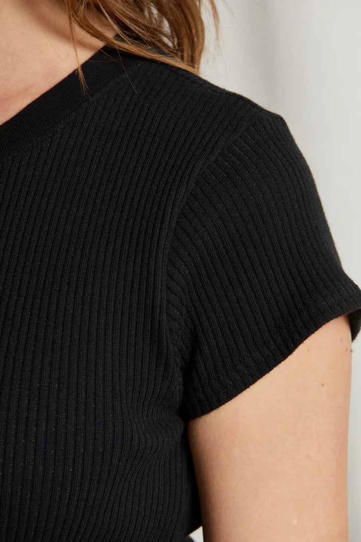 T81 -  Julia - Rib Short Sleeve Baby Tee
