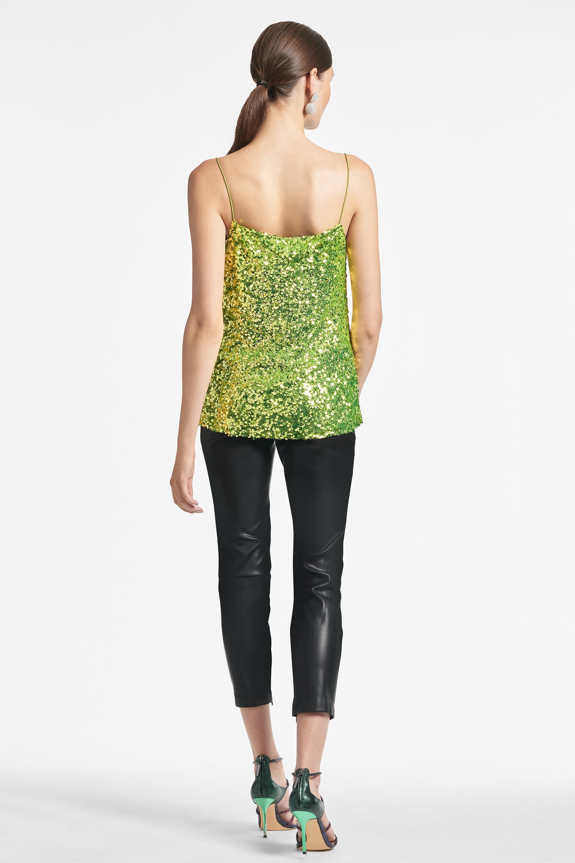 Jesse Sequin Top - Chartreuse - Final Sale