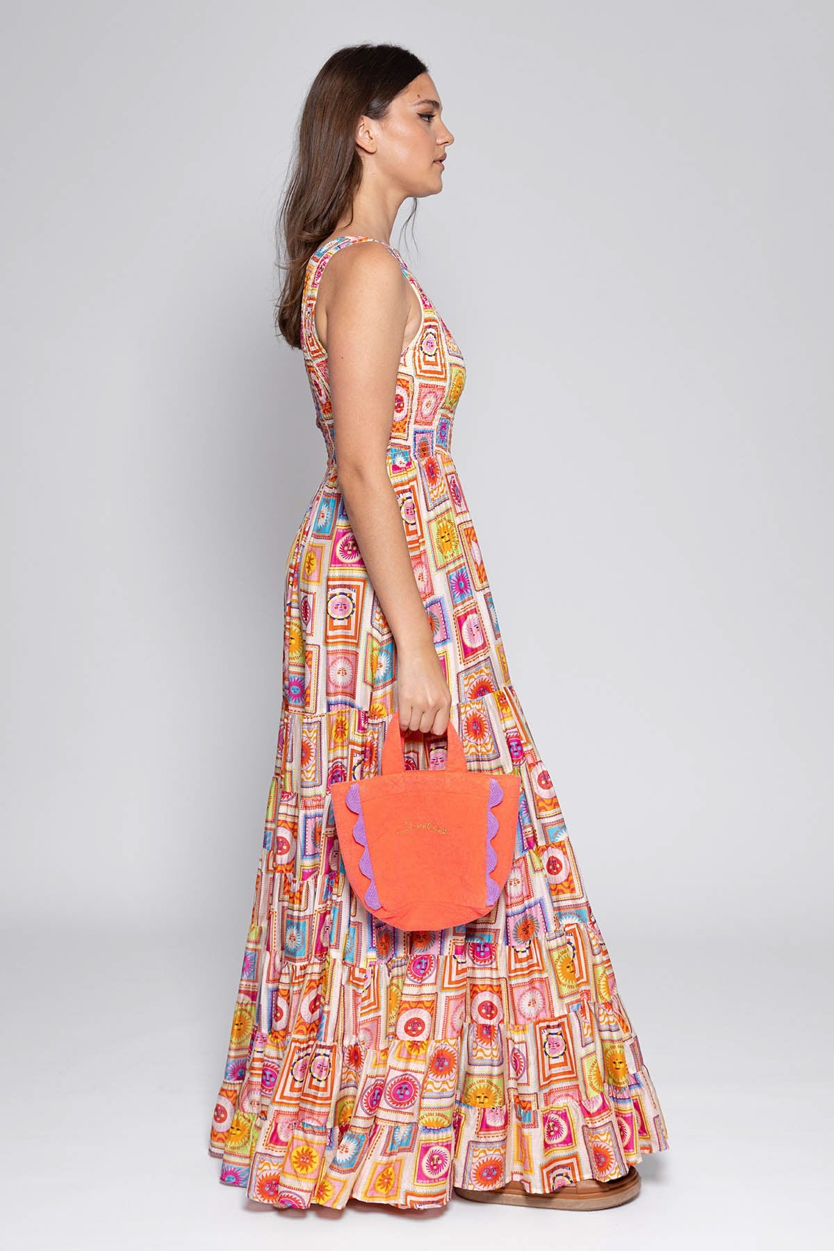 JOE LONG DRESS IBIZA PRINT