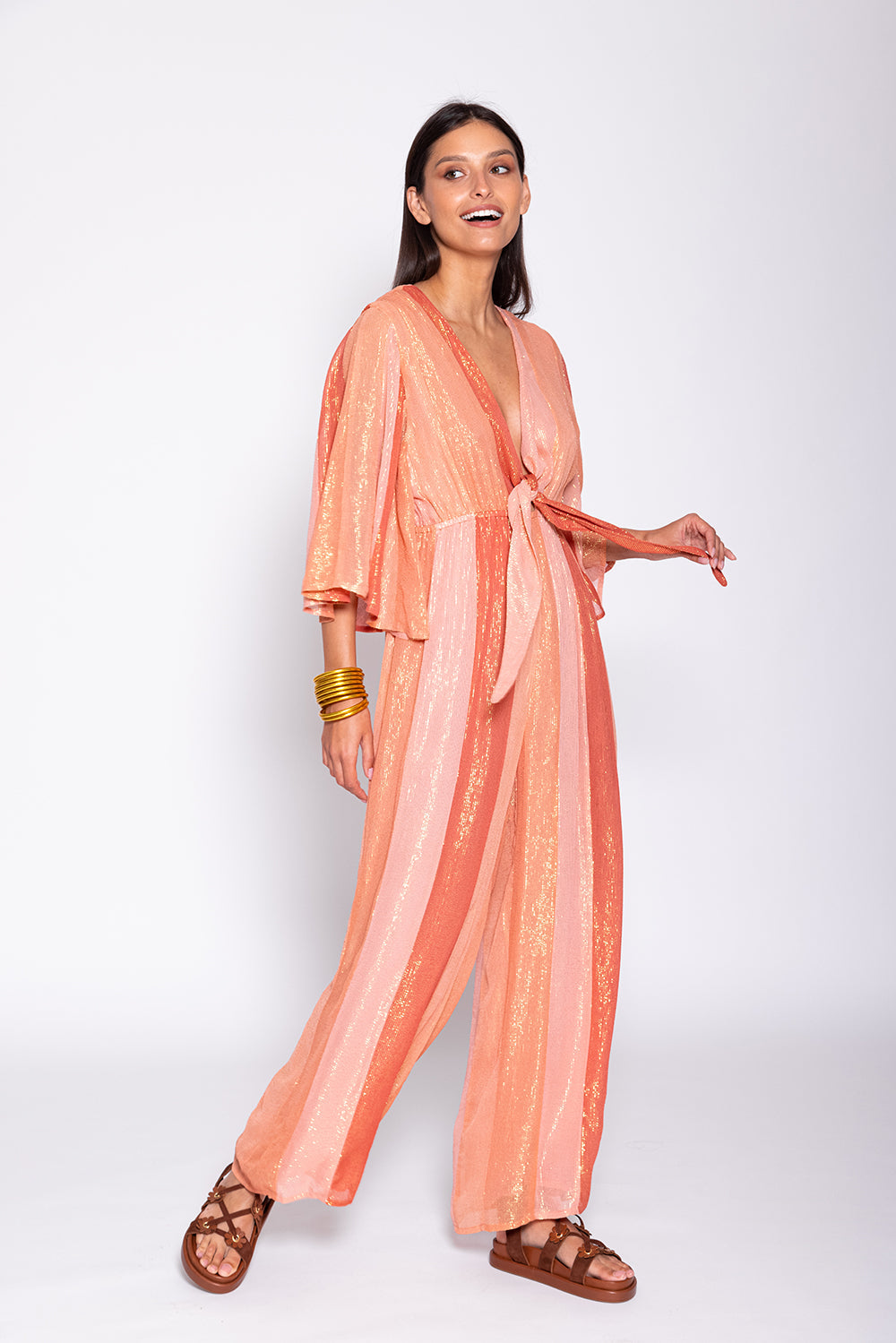 JULIANA JUMPSUIT MARBELLA MIX TERRACOTTA