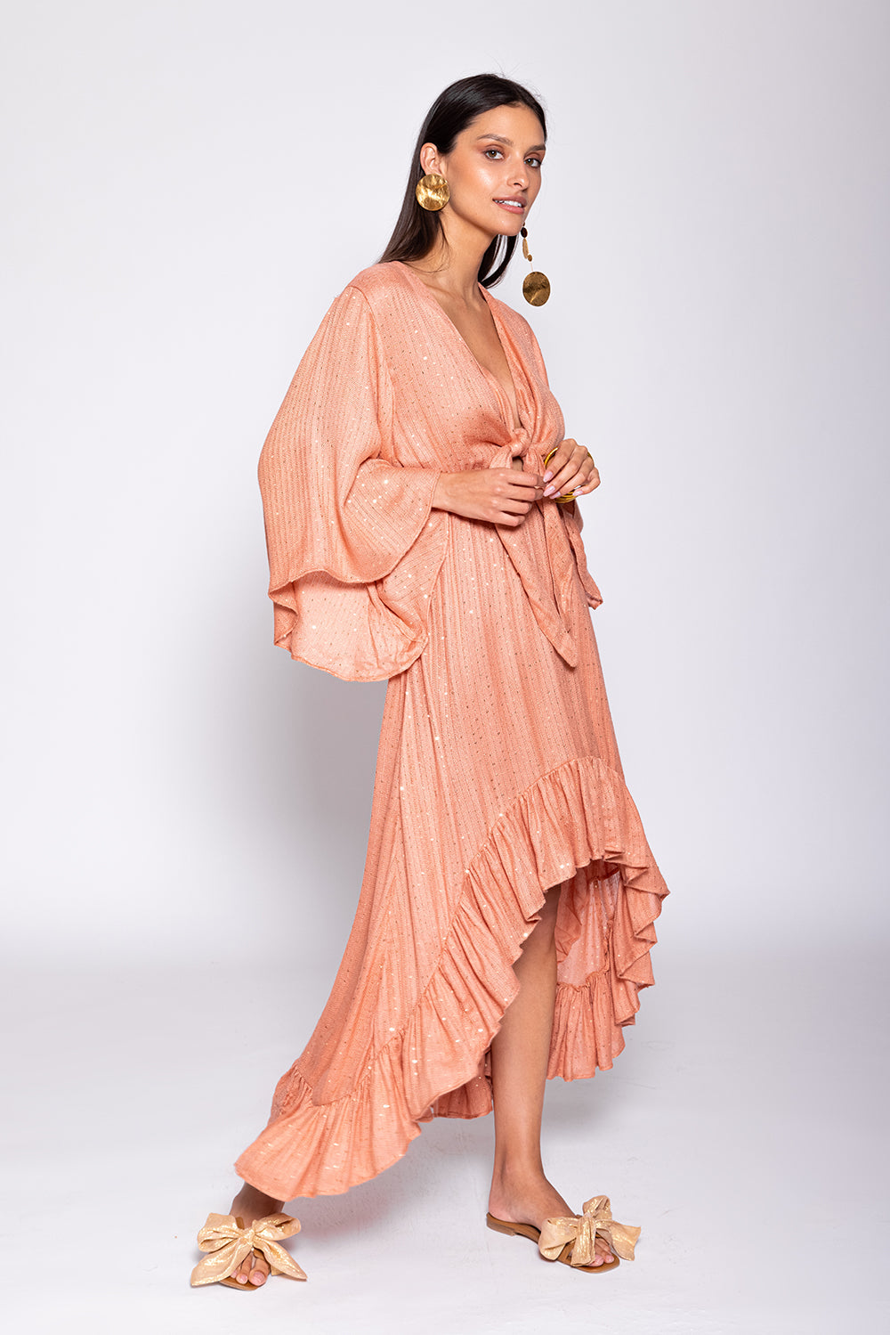 JULIANA DRESS SAINT BARTH TERRACOTTA