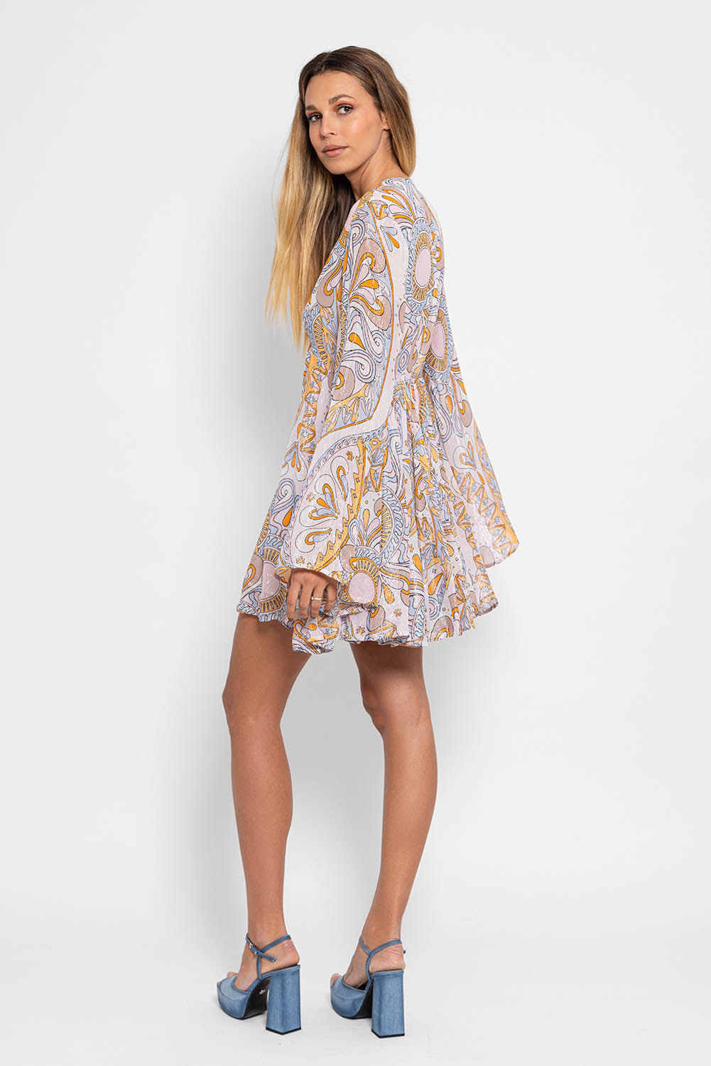 MAUD SHORT DRESS MARBELLA MILKSHAKE