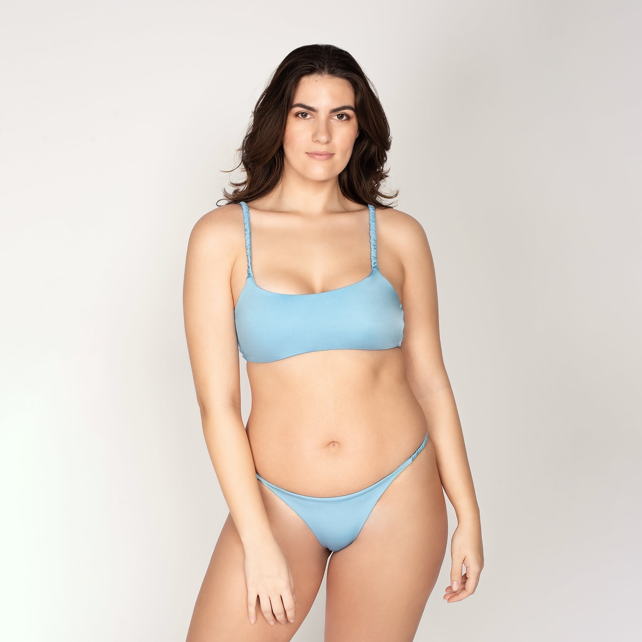 karol bikini top - cabana blue - peixoto