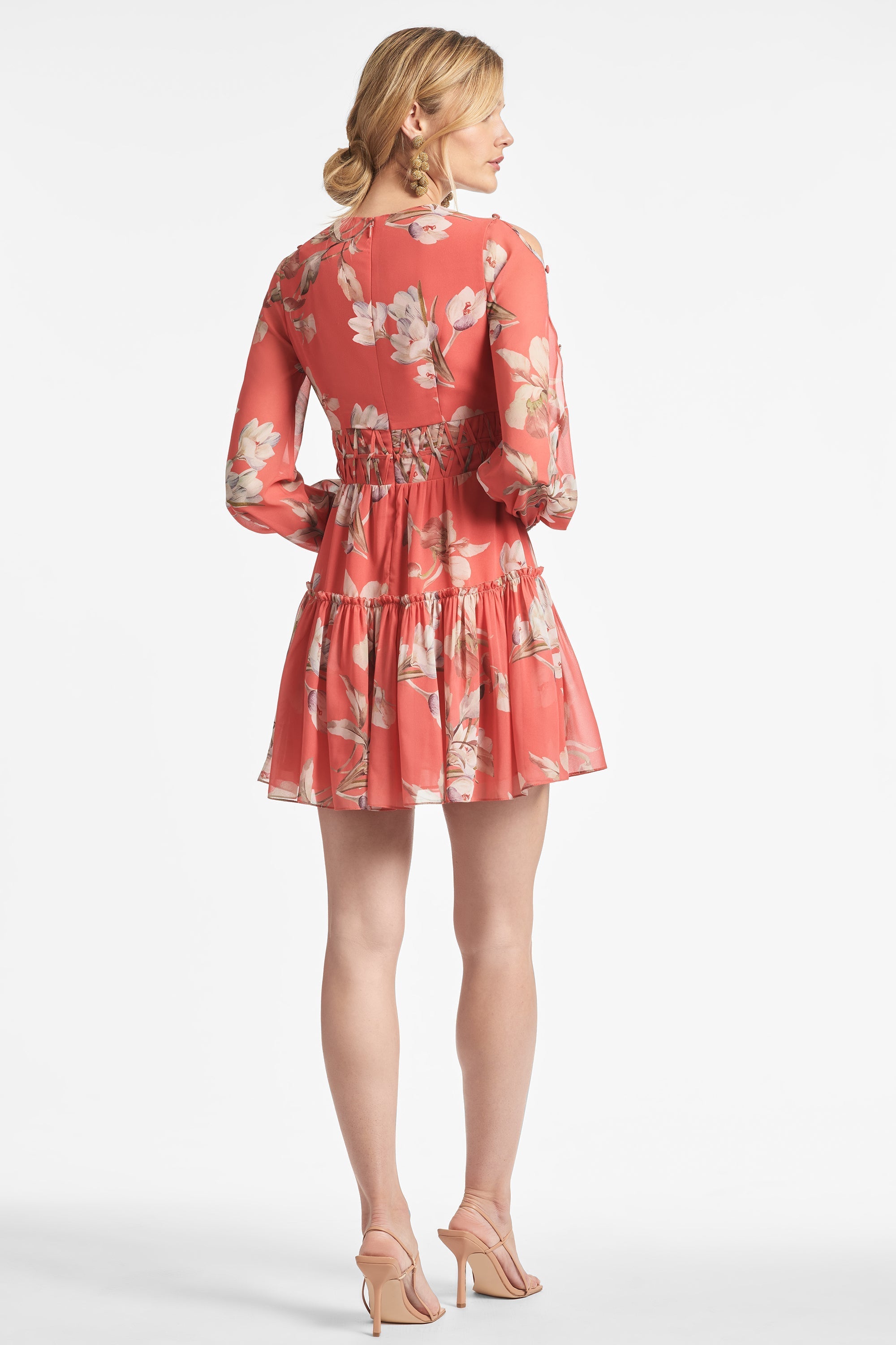 Keira Dress - Coral Venetia Petals - Final Sale