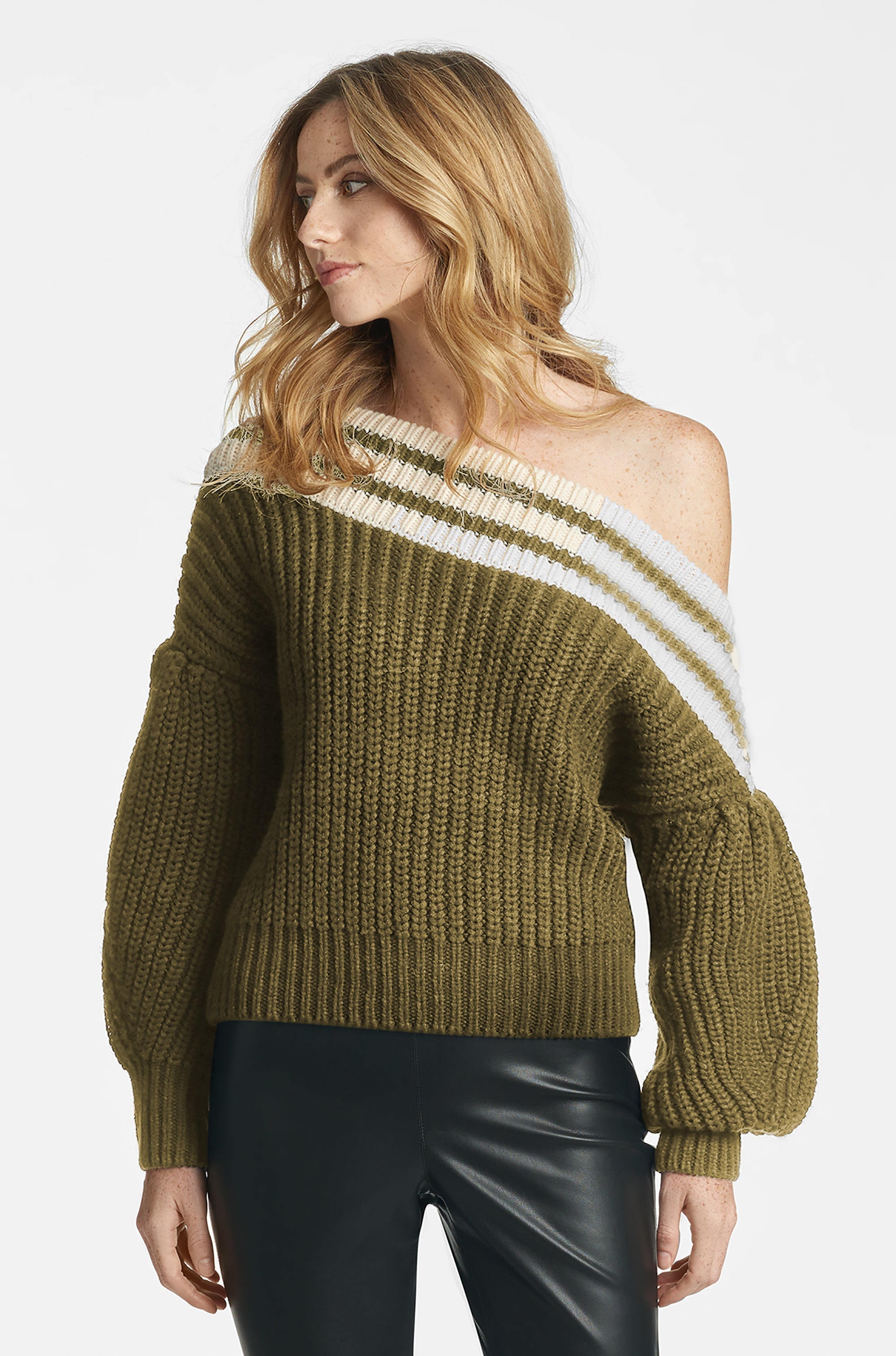 Kit Knit - Olive/Ivory - Final Sale