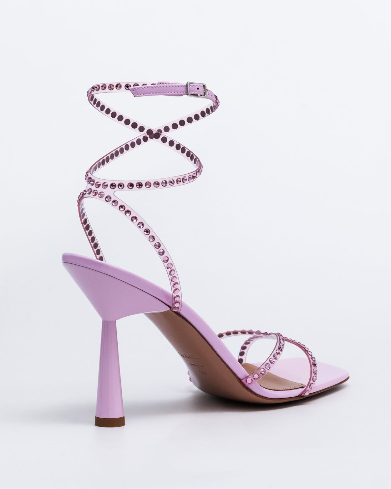 Kim Sandal 90 Crystal Embellished | Rose Pink