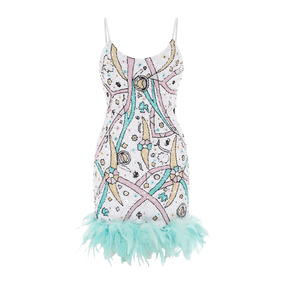 Karmen Hand Embroidered Mini Dress