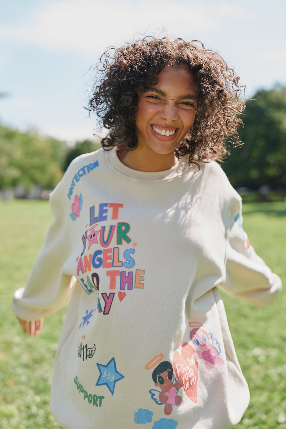 Mayfair x @iscreamcolour Angel Numbers Cloud Crewneck