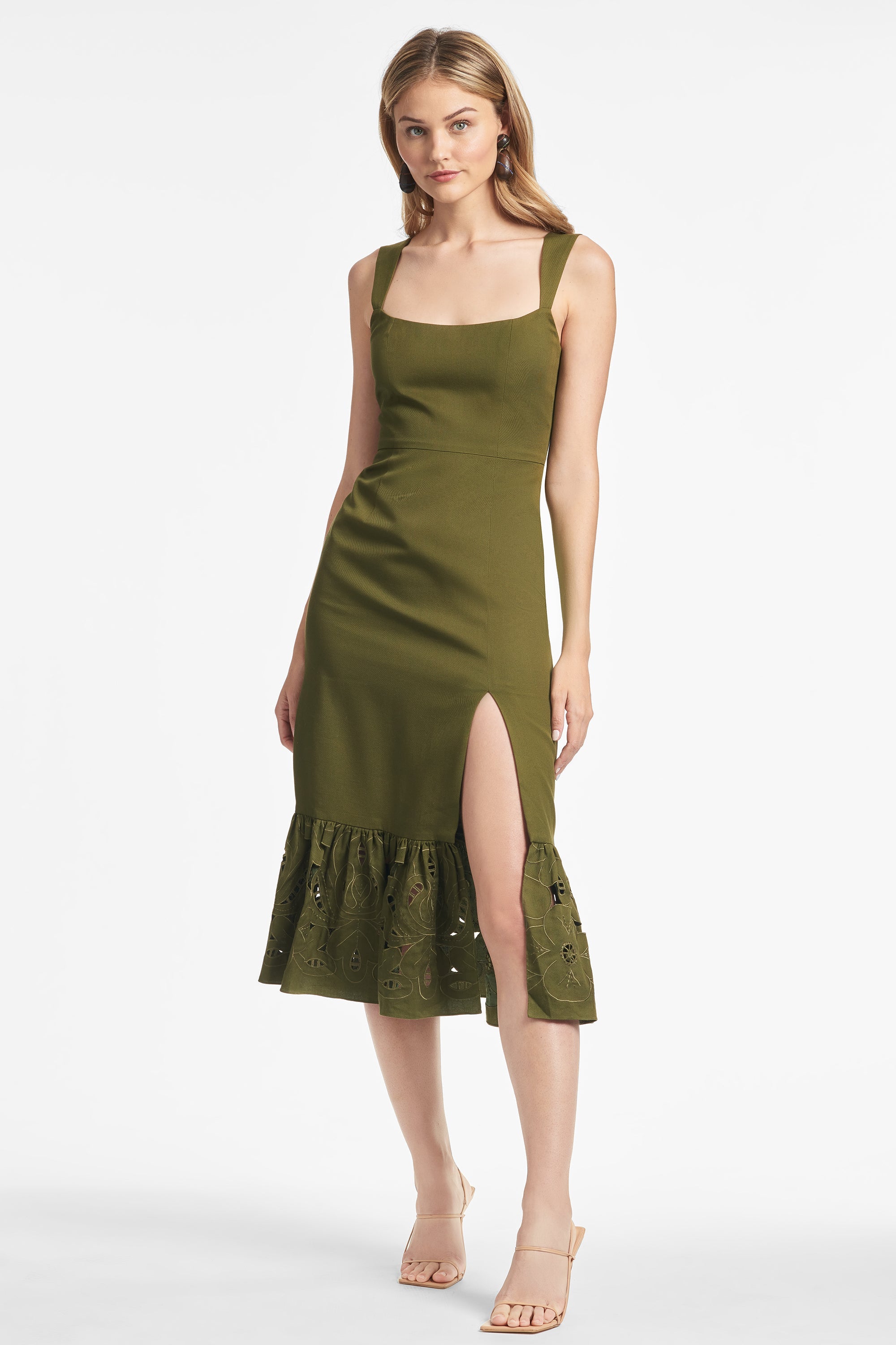 Laura Dress - Olive - Final Sale