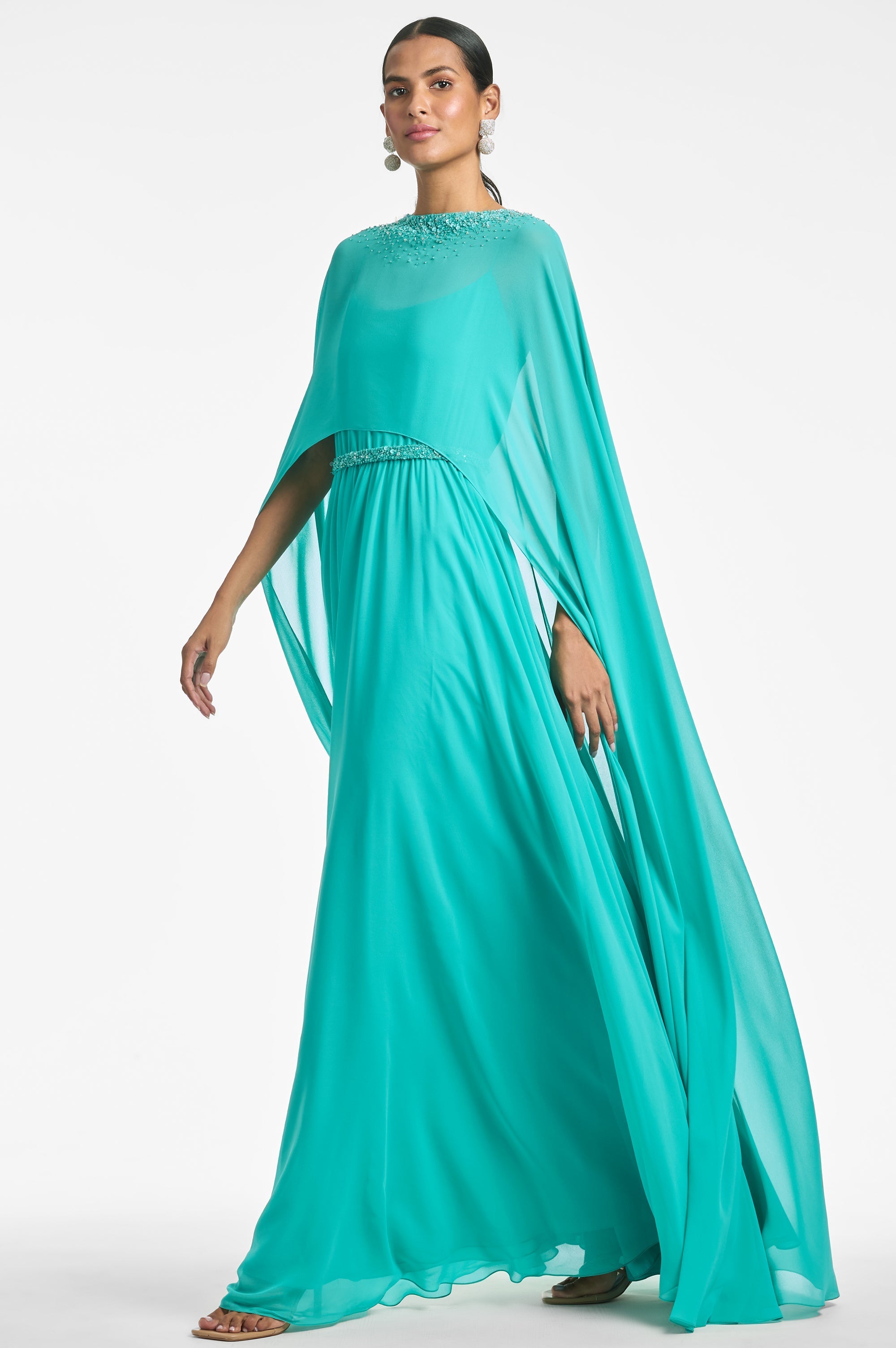 Lavinia Gown - Bahama Blue - Final Sale