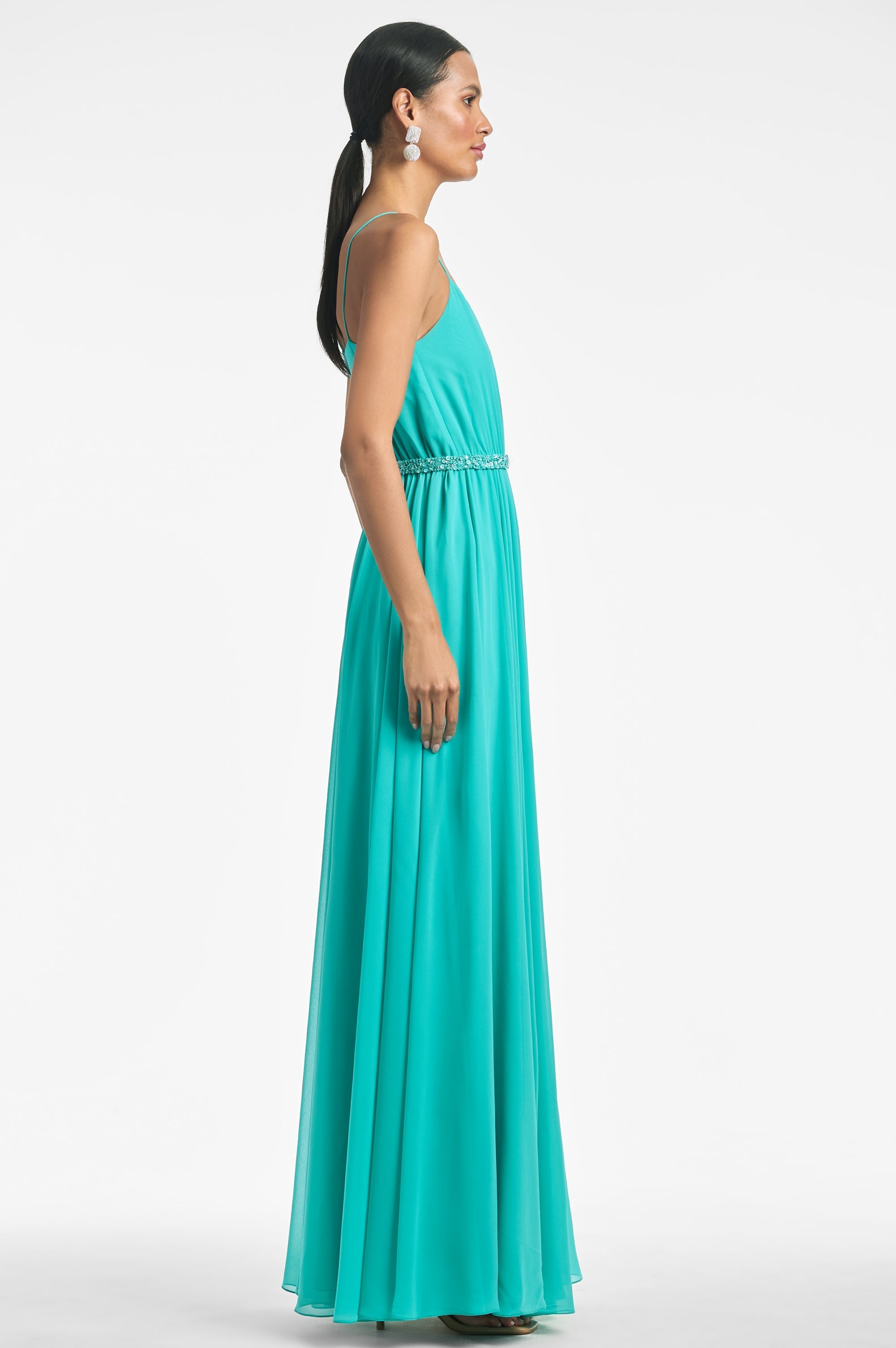 Lavinia Gown - Bahama Blue - Final Sale