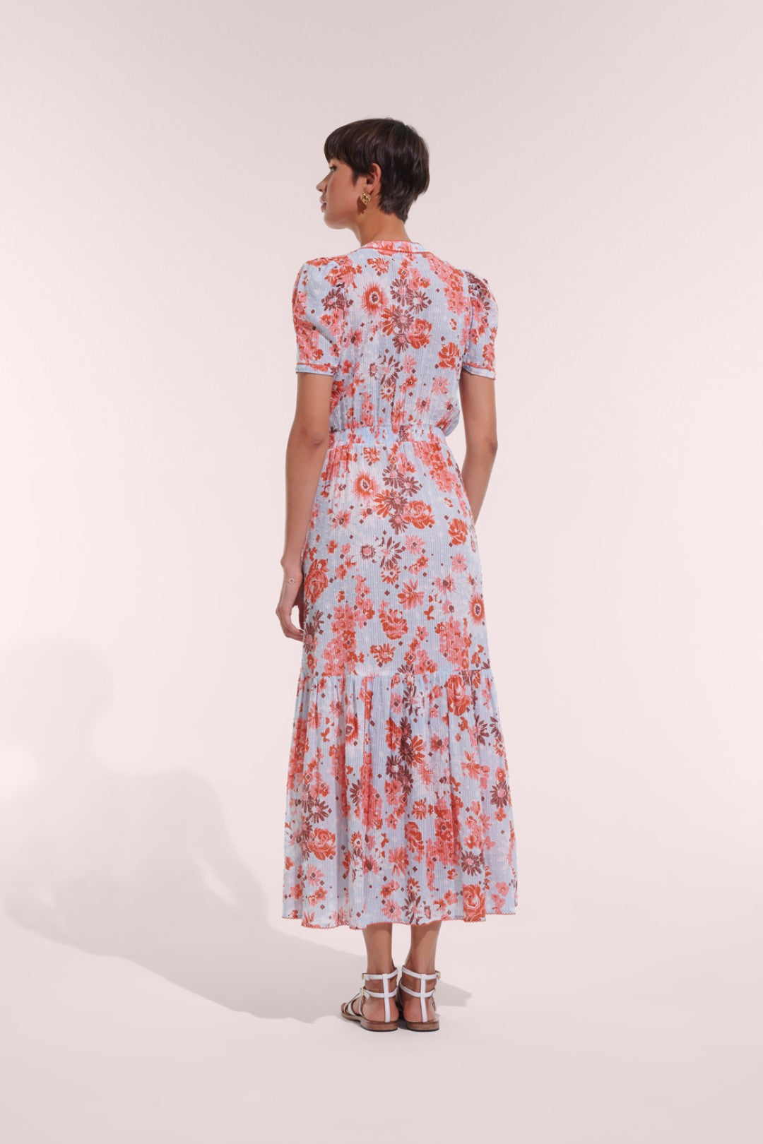 LONG DRESS BABA CT STRIPE - BLUE 90'S