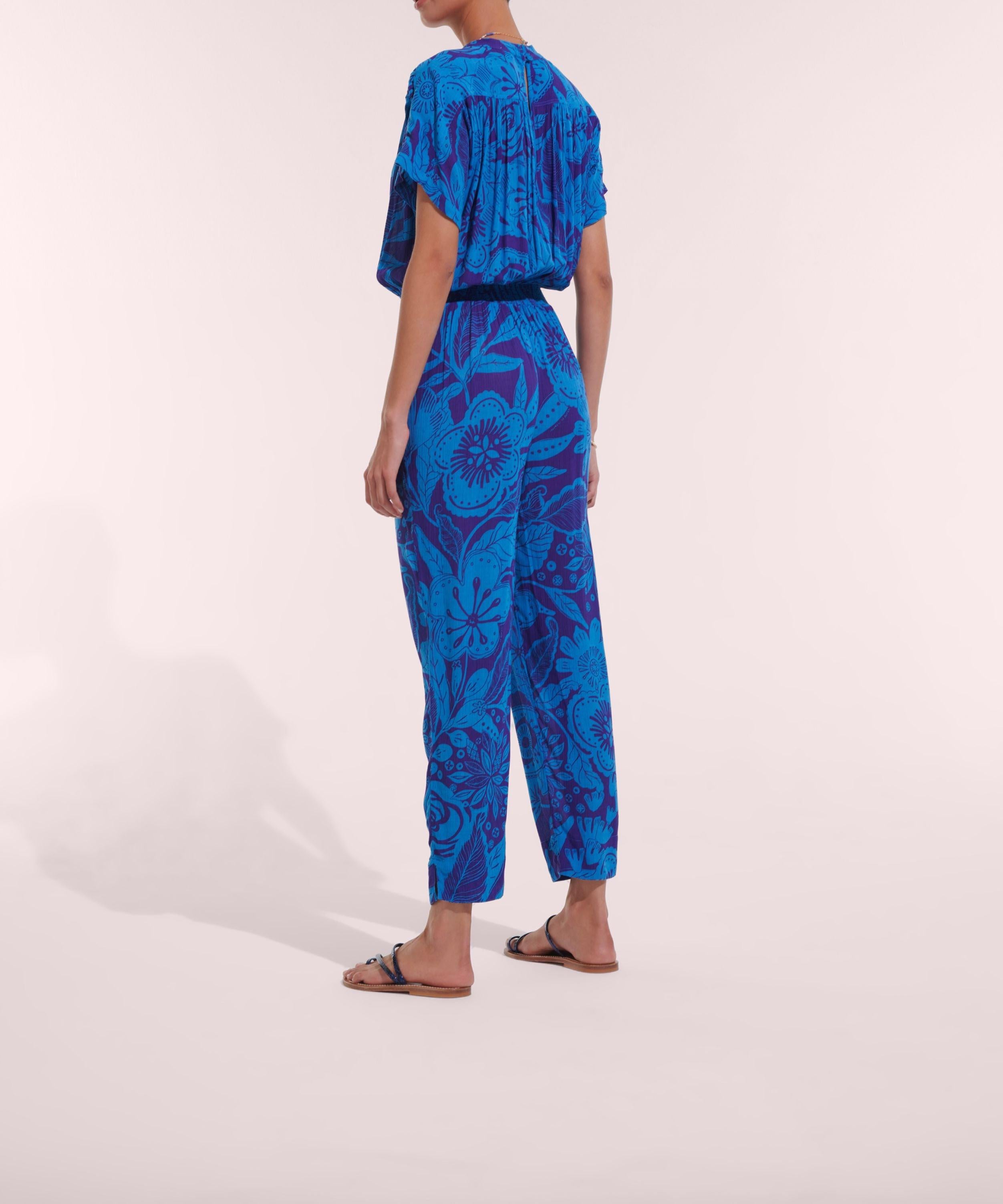 Long Jumpsuit Becky - Blue Gauguin