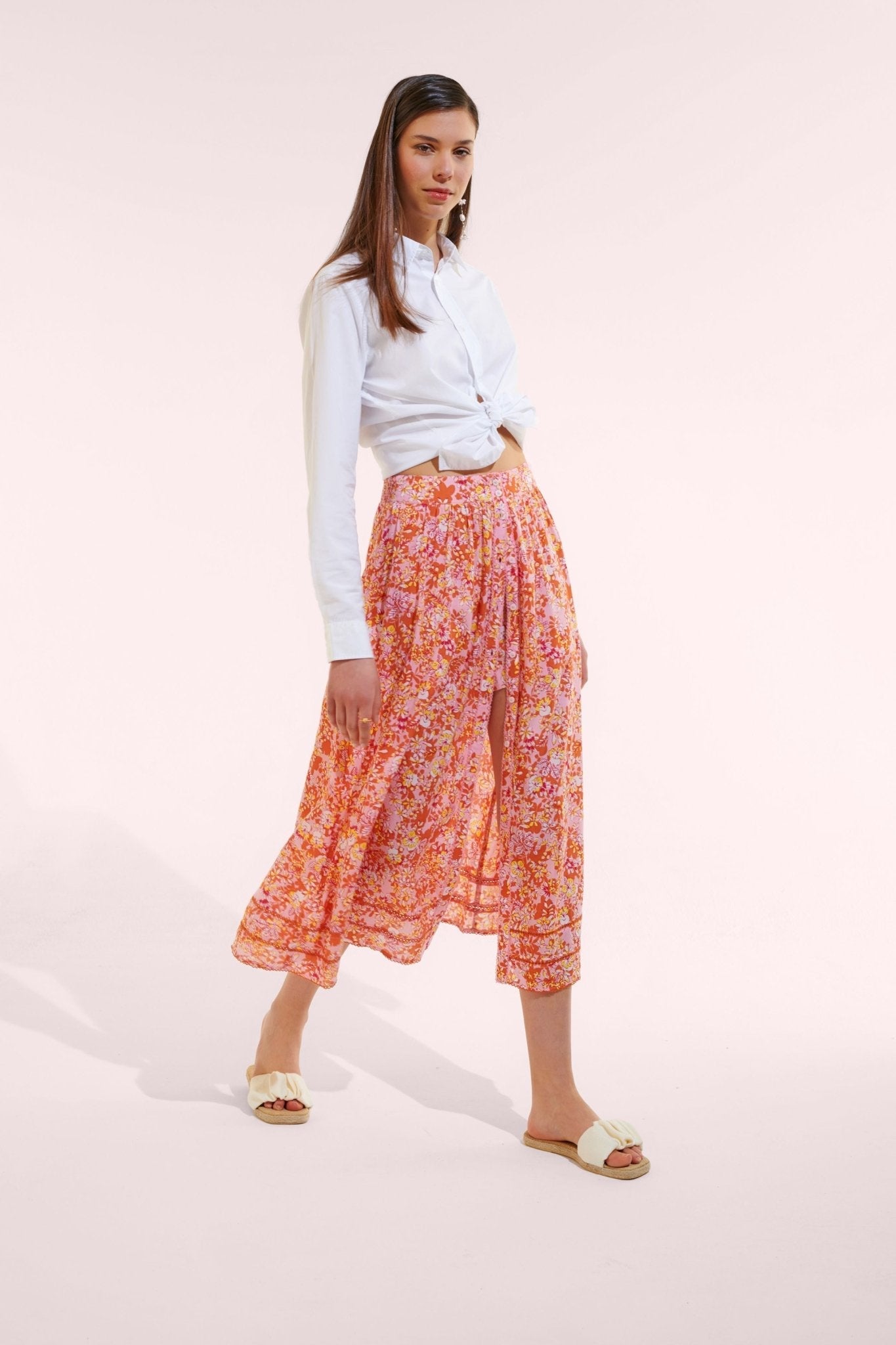 Long Skirt Reine - Pink Sweet Bell