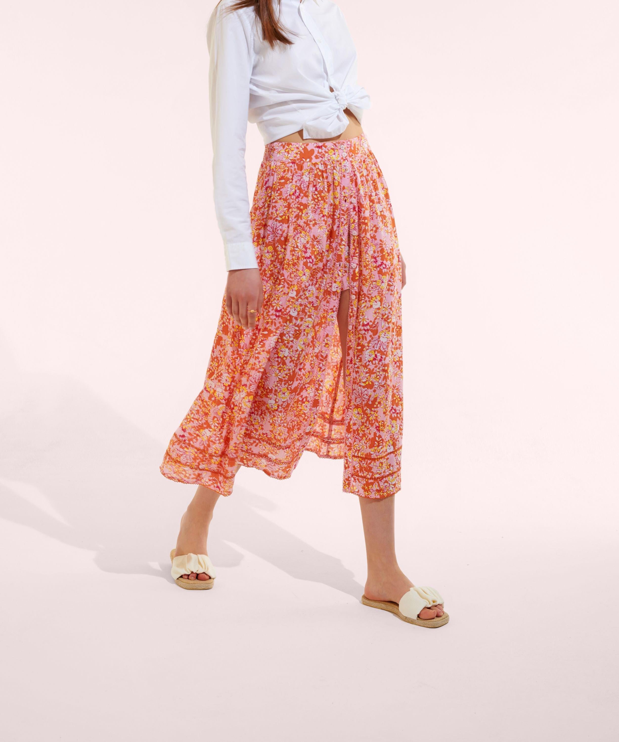 Long Skirt Reine - Pink Sweet Bell