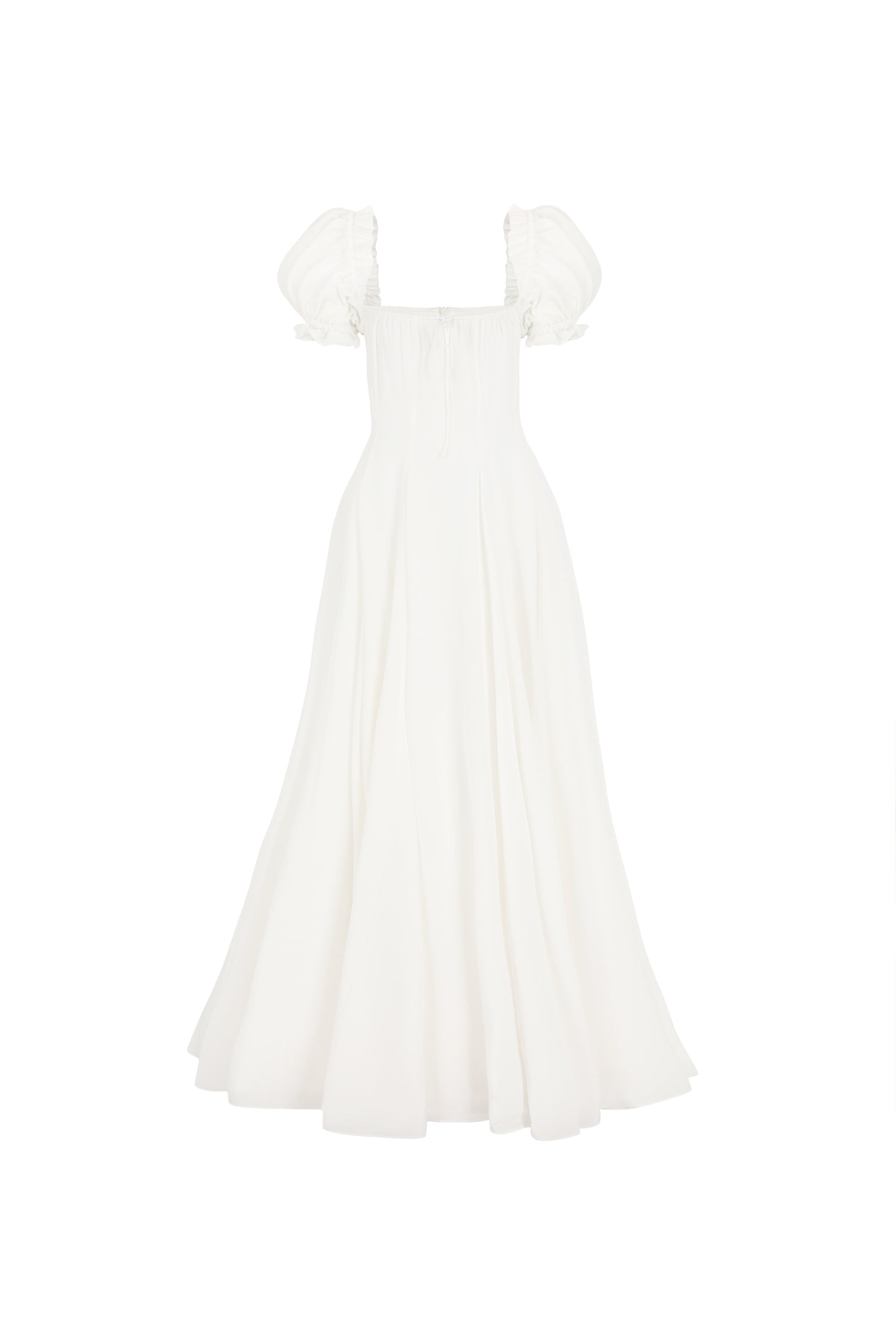 The Ivory Silk Garden Party Gown