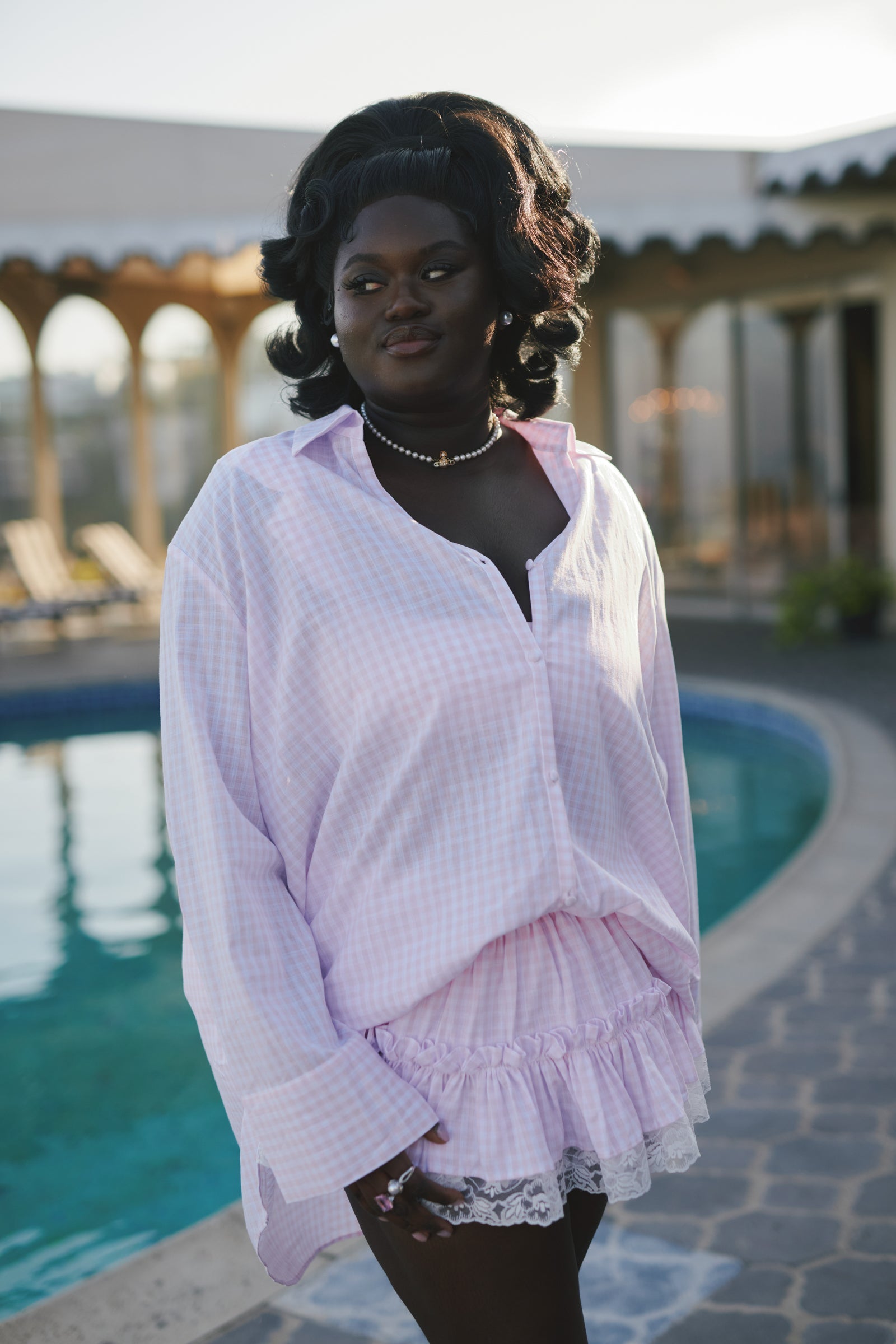 The Pink Gingham Degas Skirt