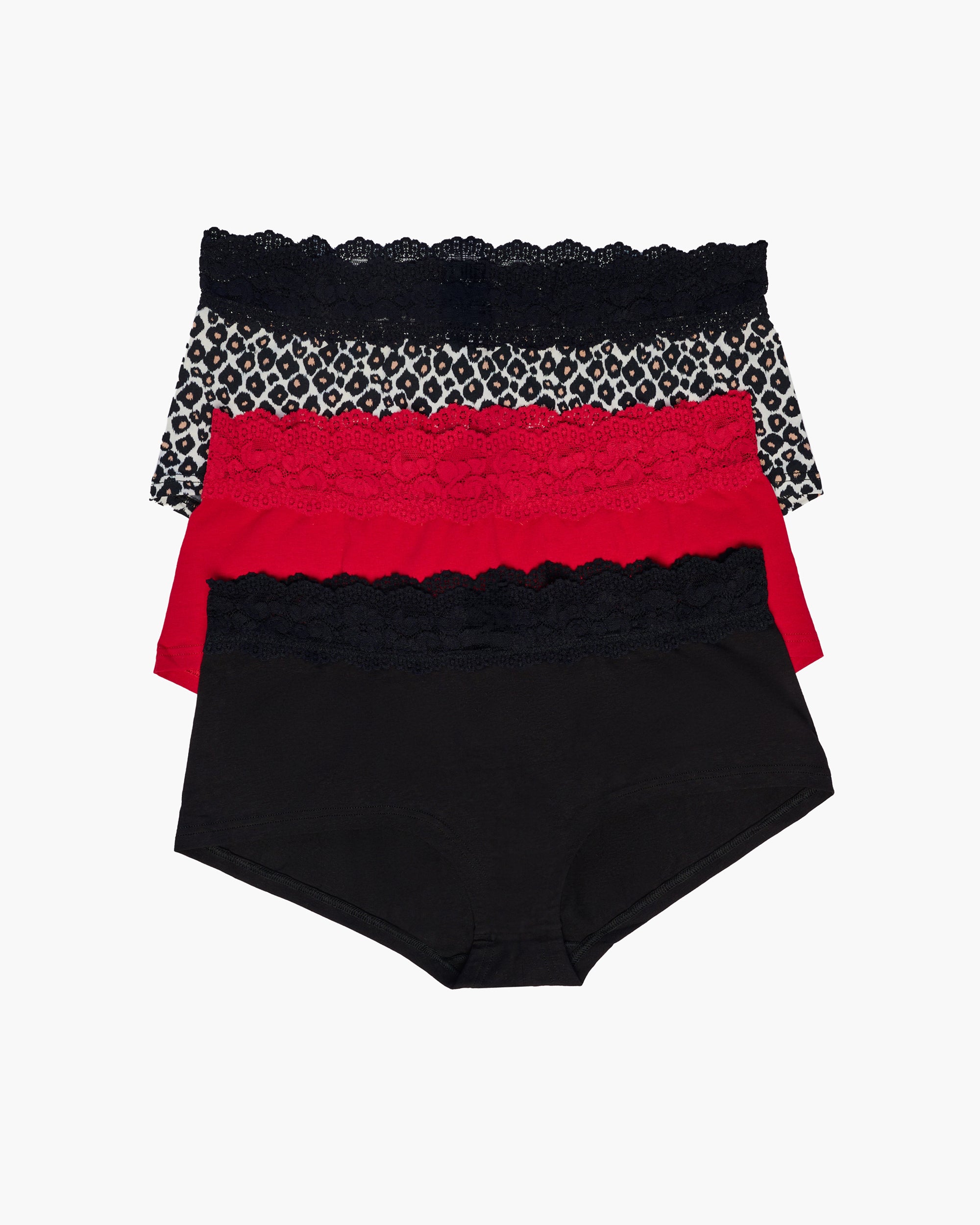 Plus Size Boyshort 3 pack