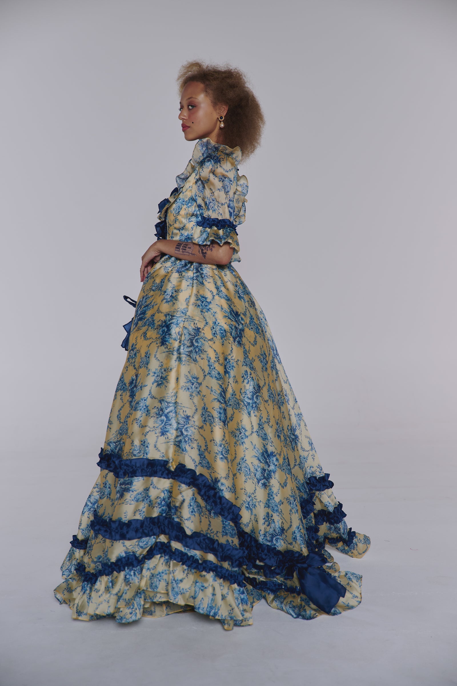 The Silk Satin Lumière Antoinette Gown