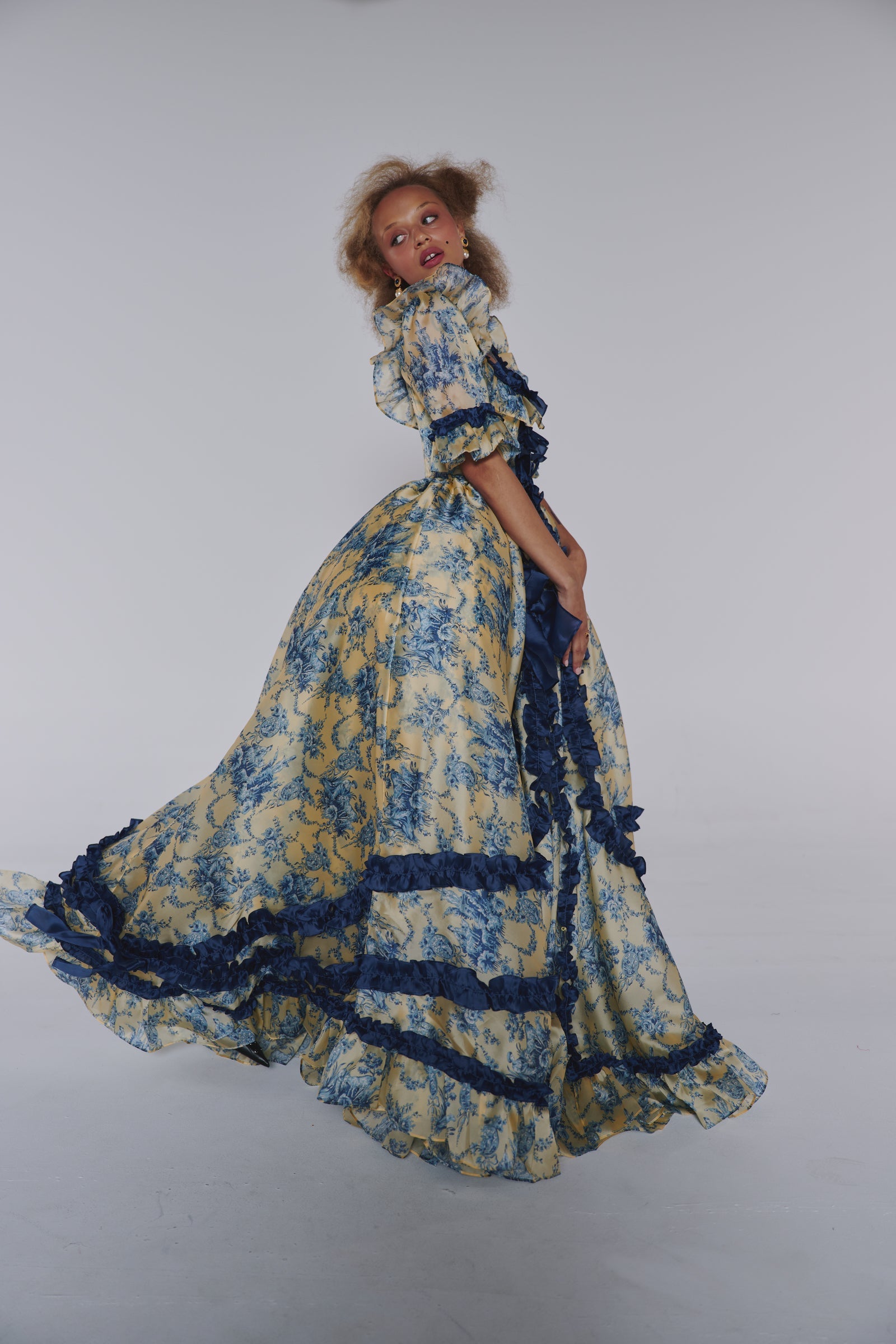 The Silk Satin Lumière Antoinette Gown