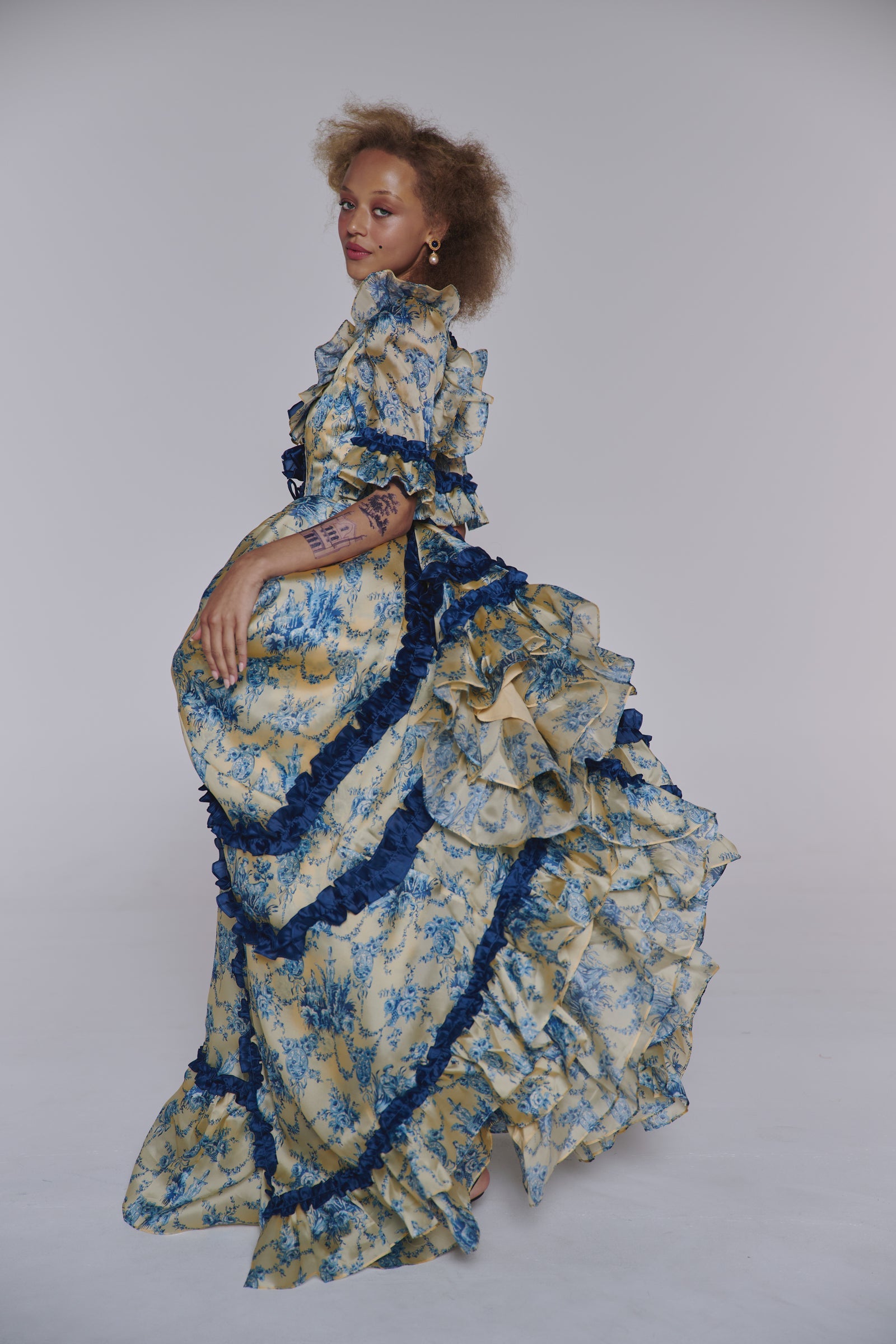 The Silk Satin Lumière Antoinette Gown