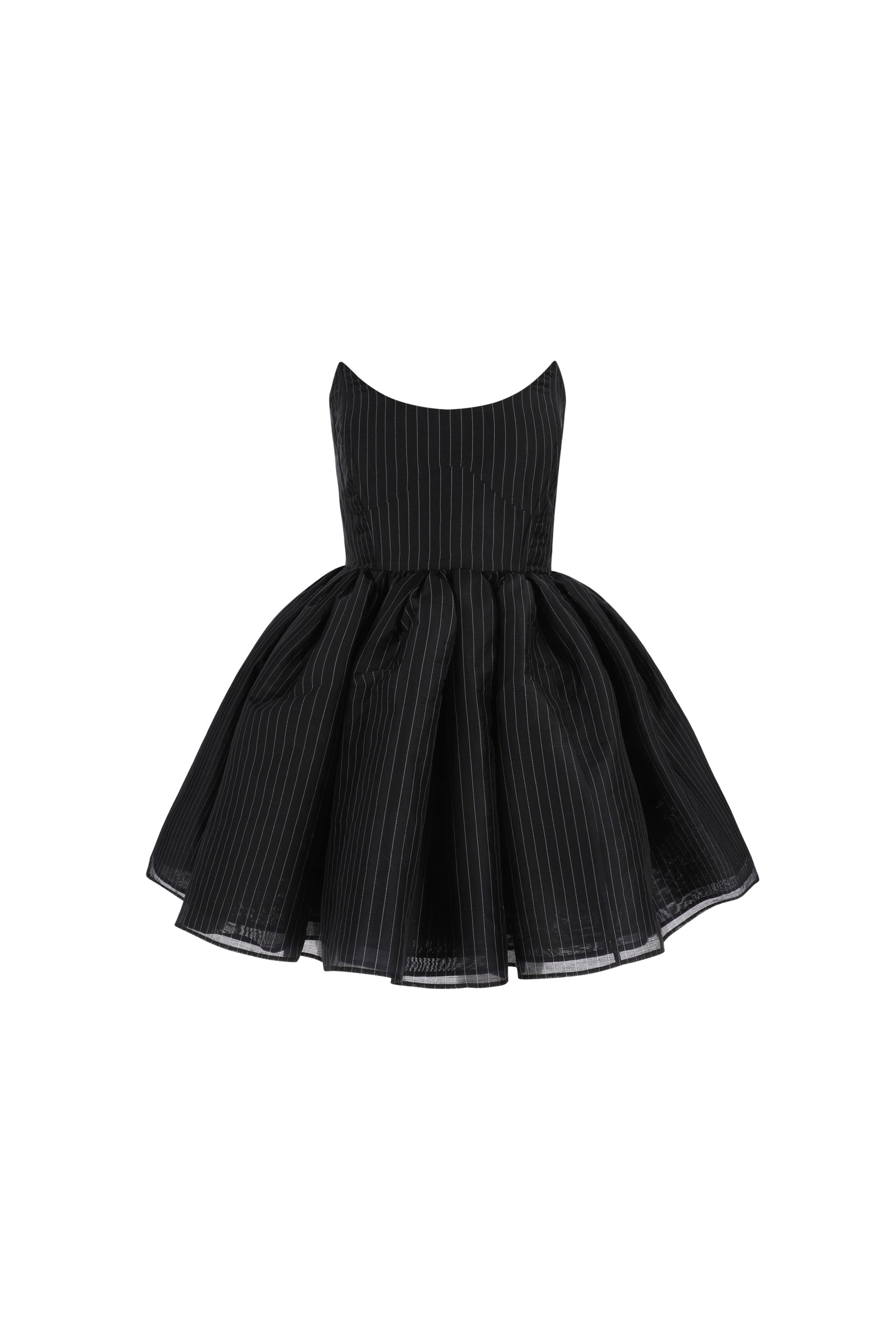 The Pinstripe Veuve Dress