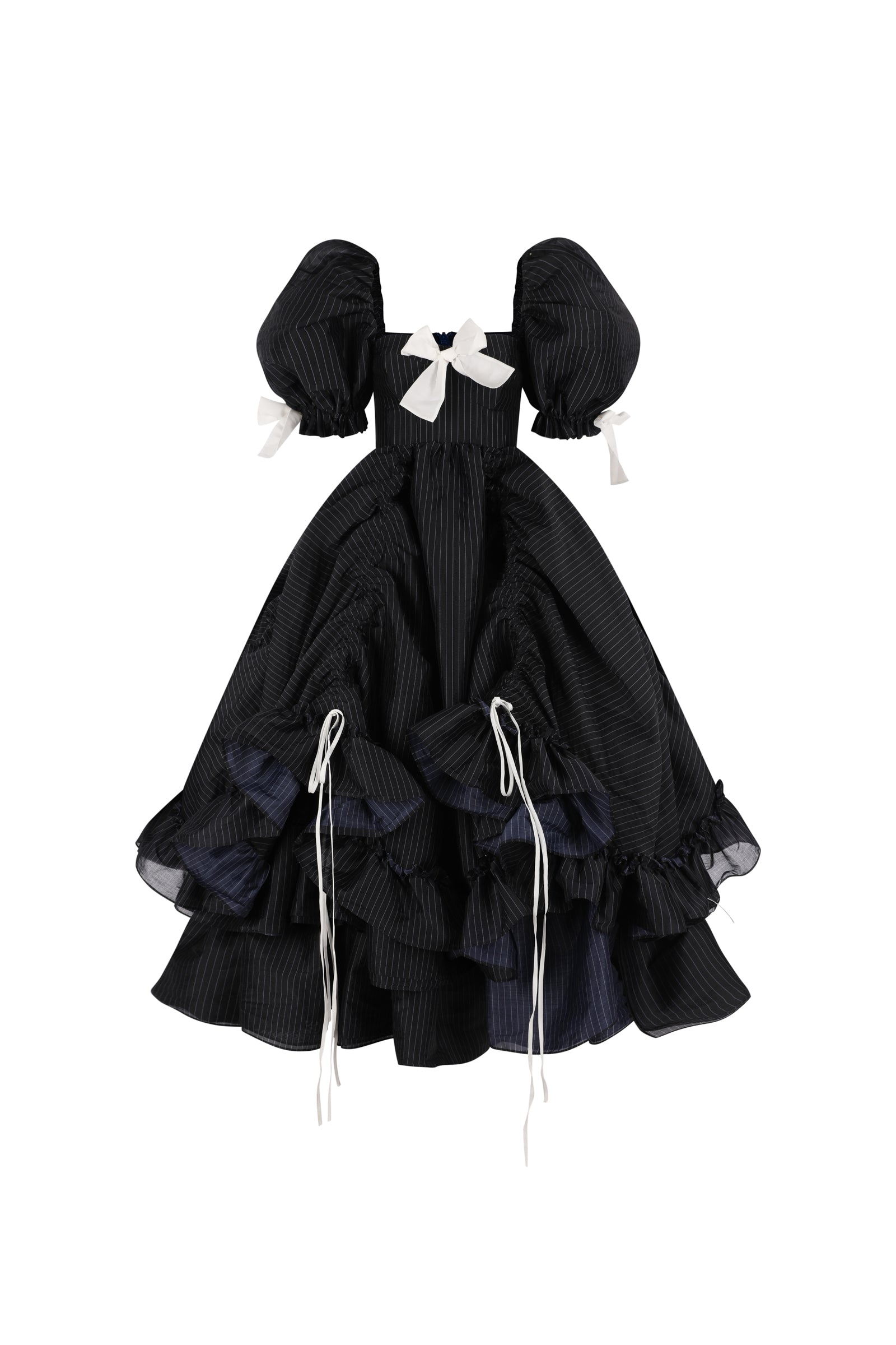 Put A Fork In It Pinstripe Gown