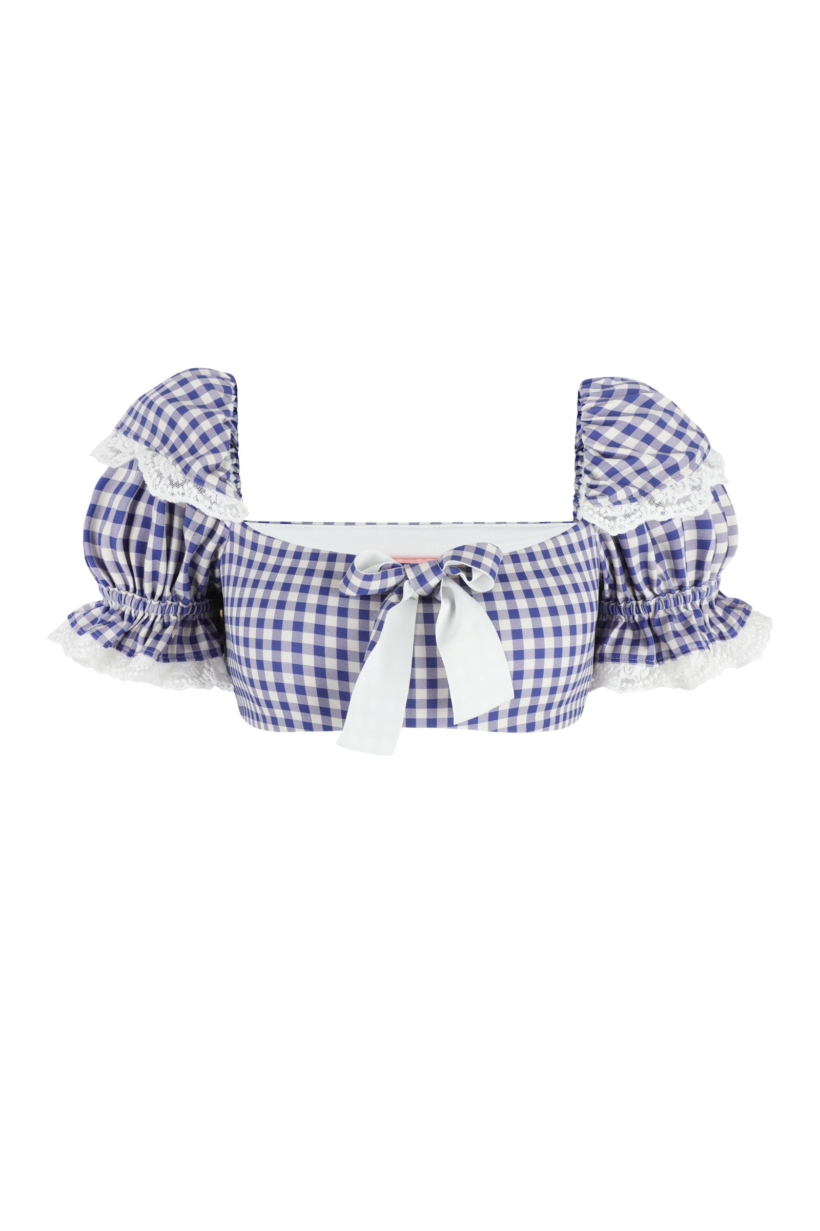 The Sailor Gingham Soft Serve Bikini Top