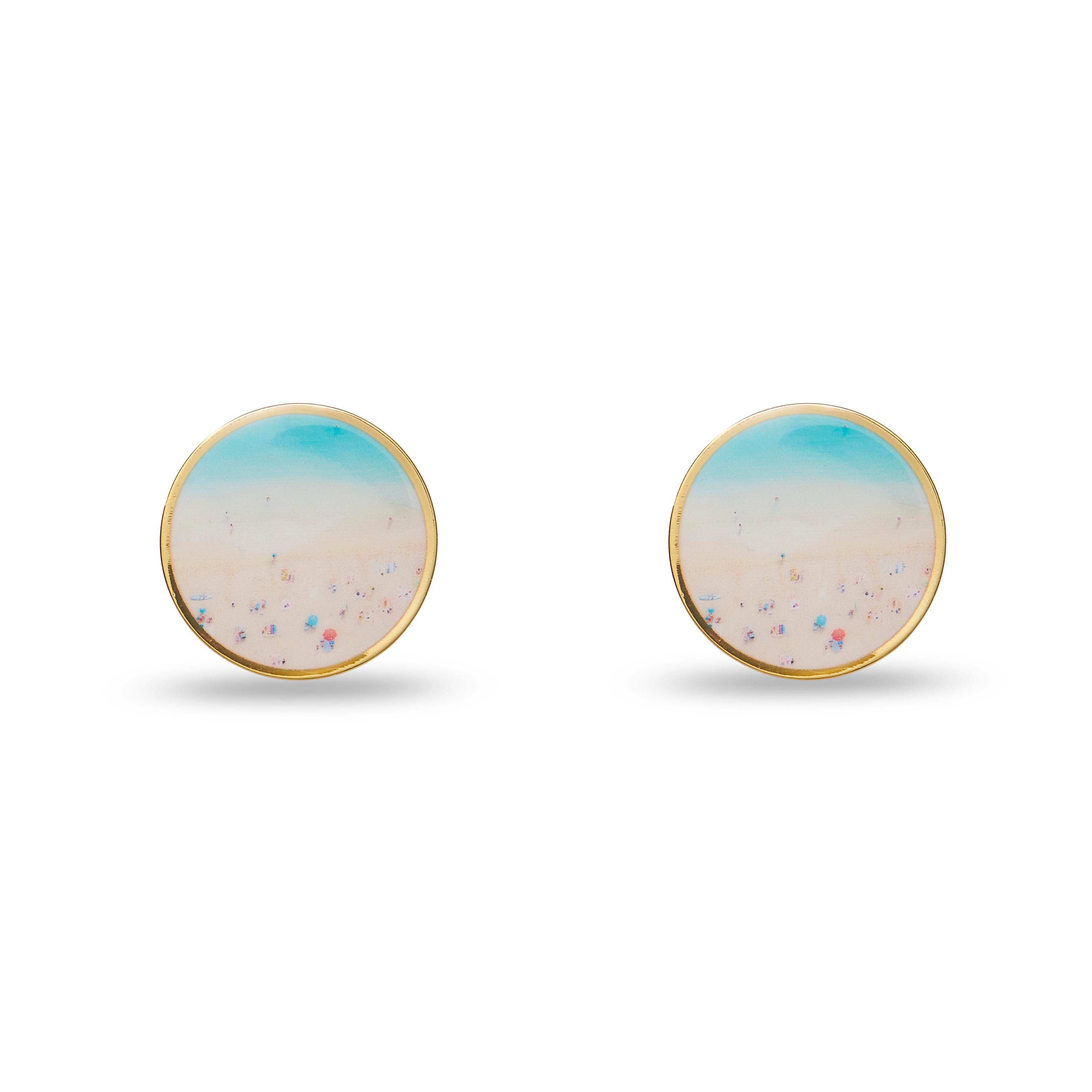 Lele X Gray Malin Waikiki Button Earring
