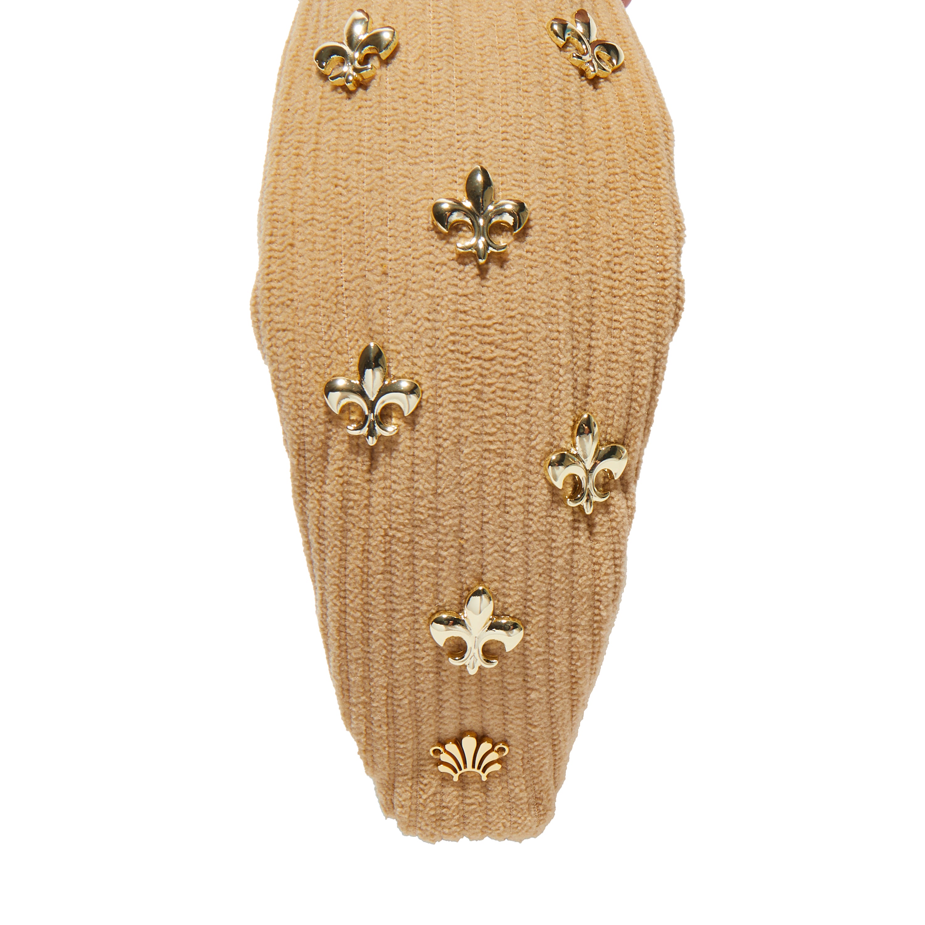 Knotted Fleur De Lis Embellished Headband