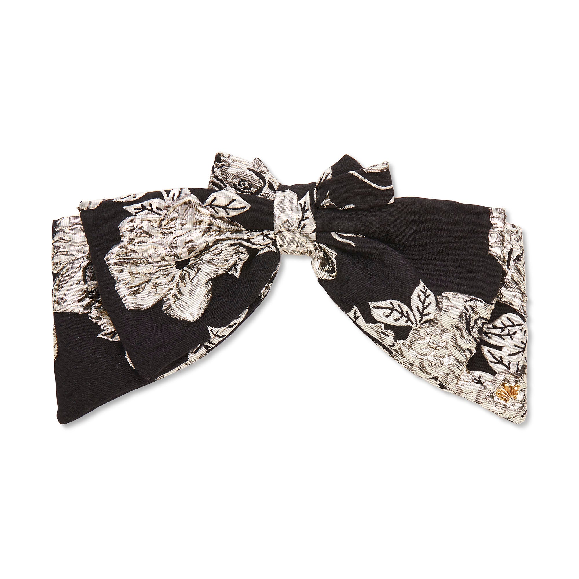 Elizabeth Floral Jacquard Barrette