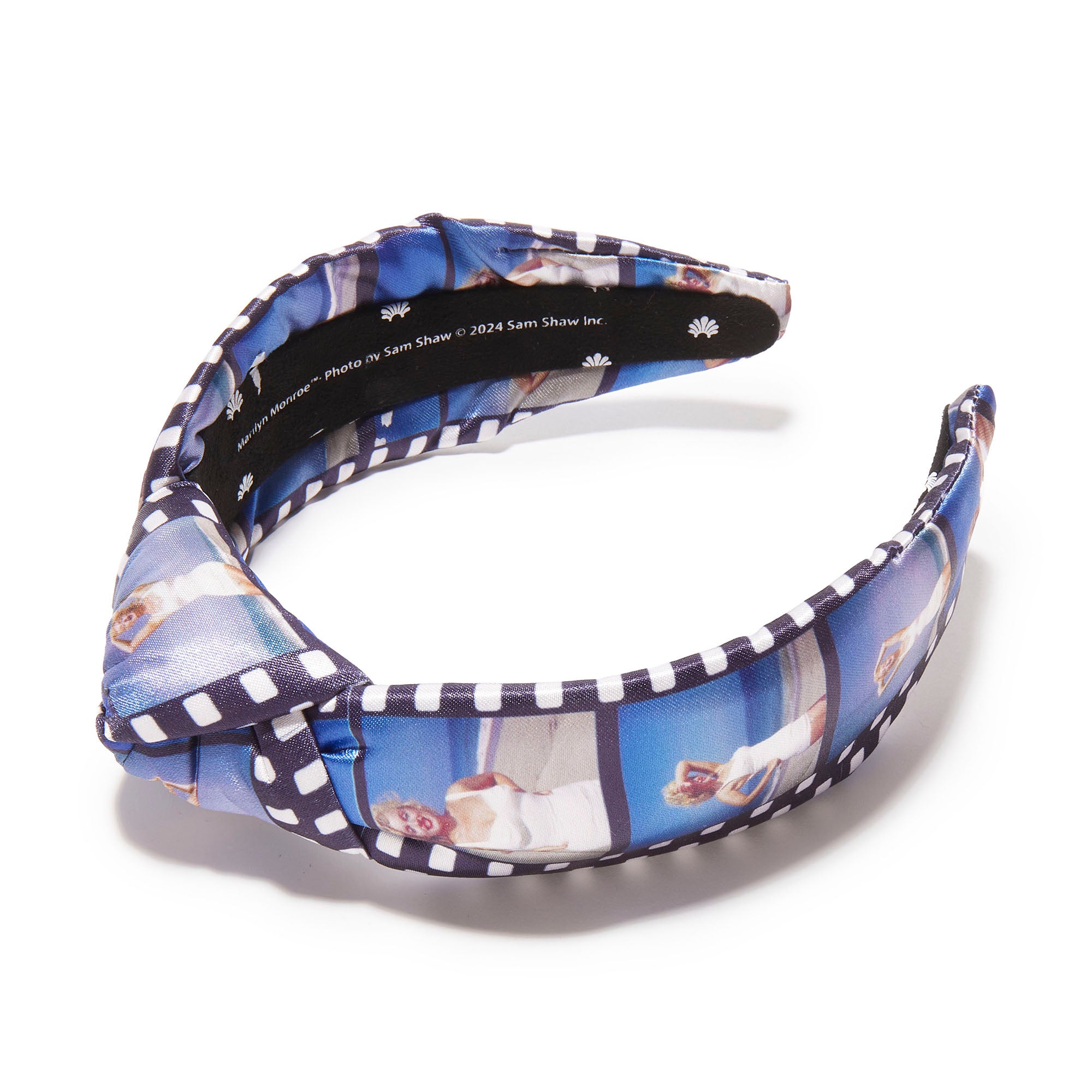Lele X Mm Knotted Printed Film Strip Headband
