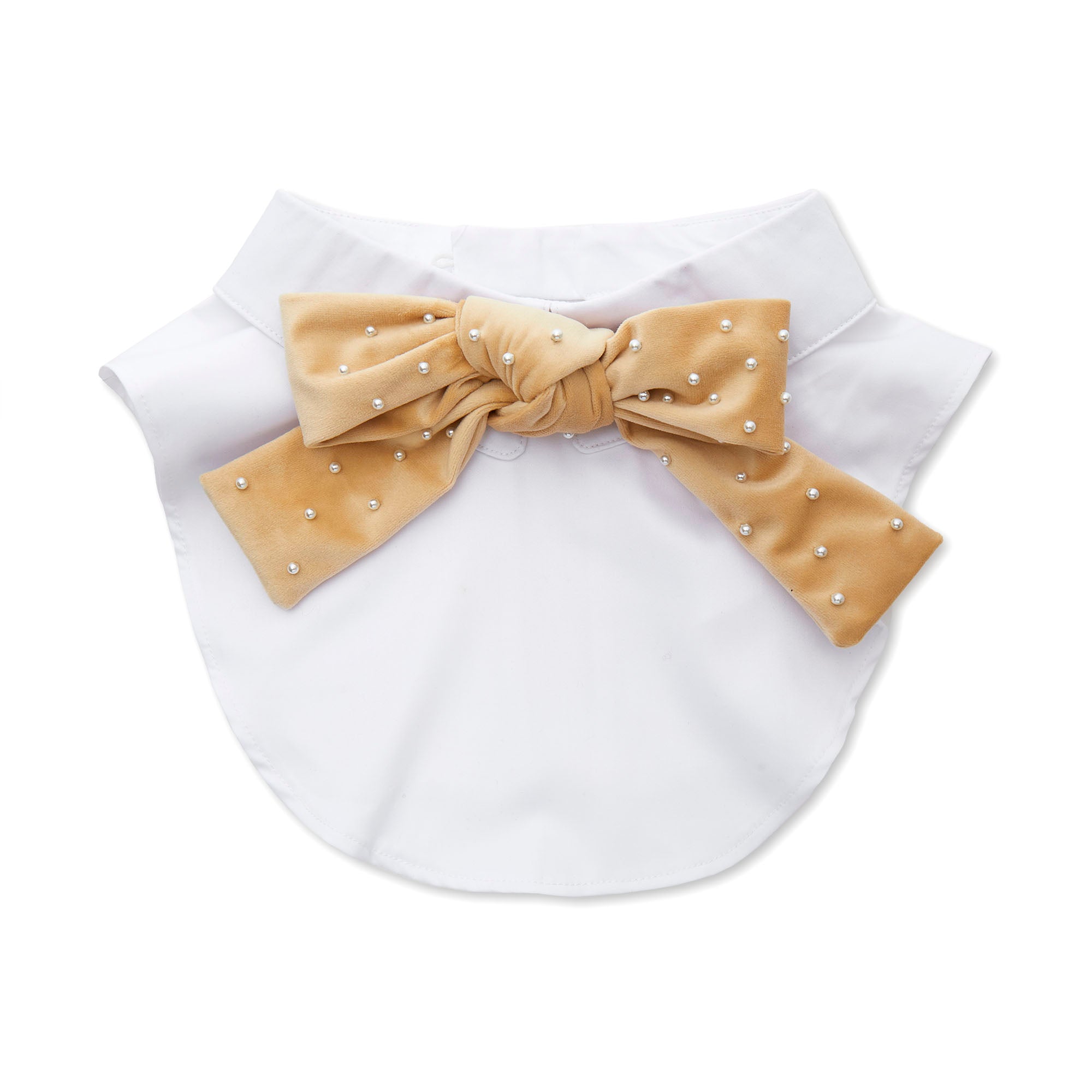 Kira Velvet Pearl Bow Collar